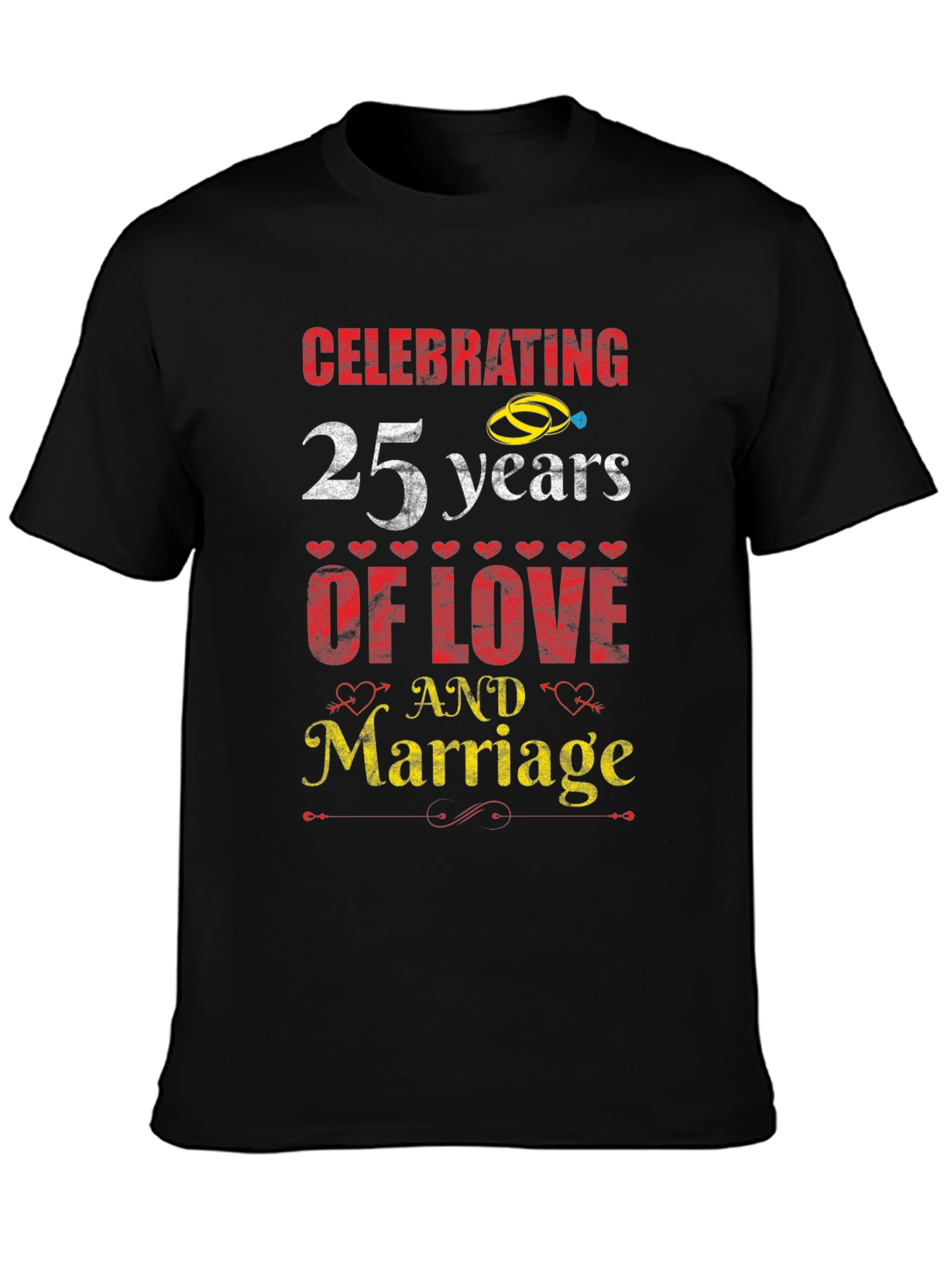 25th Anniversary Love & Marriage T-Shirt