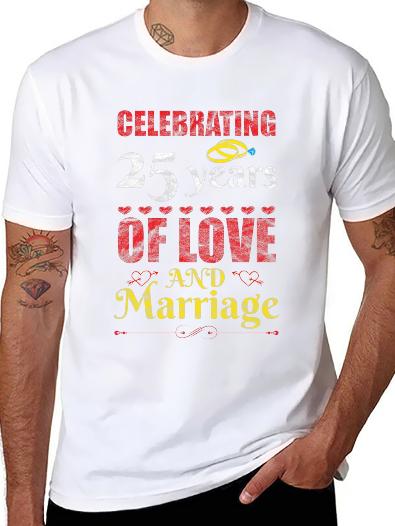 25th Anniversary Love & Marriage T-Shirt