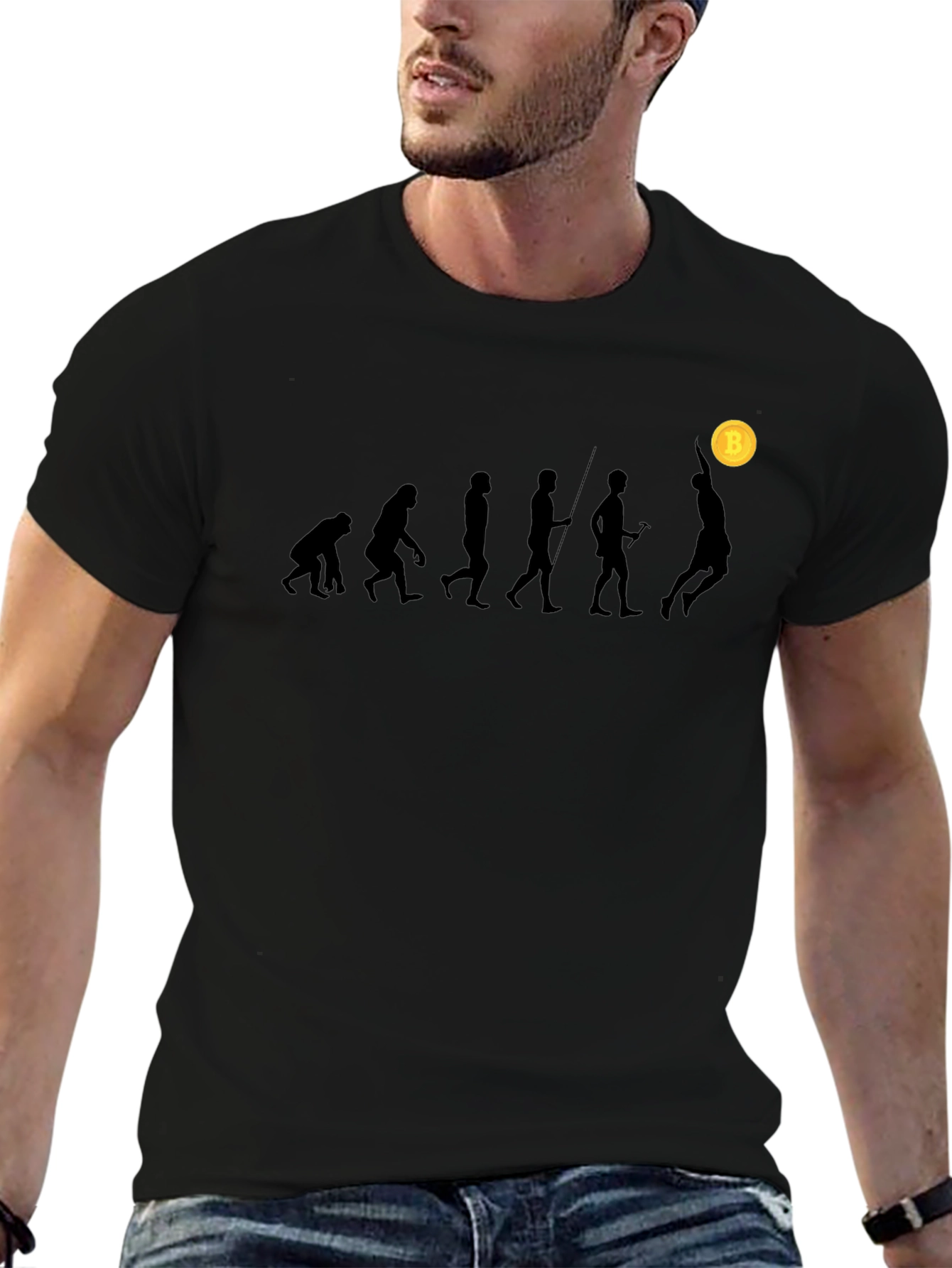 Bitcoin Evolution T-Shirt - Black