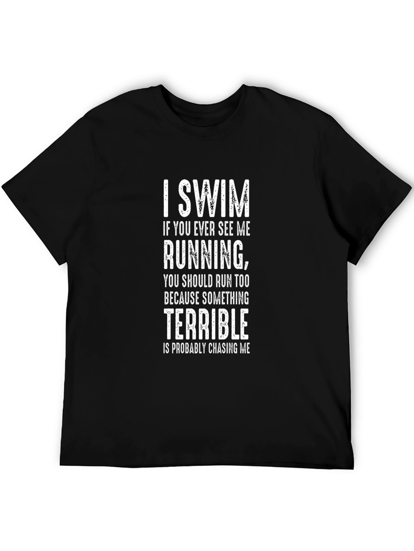 I Swim Funny Graphic T-Shirt - Novelty Swimmer Tee