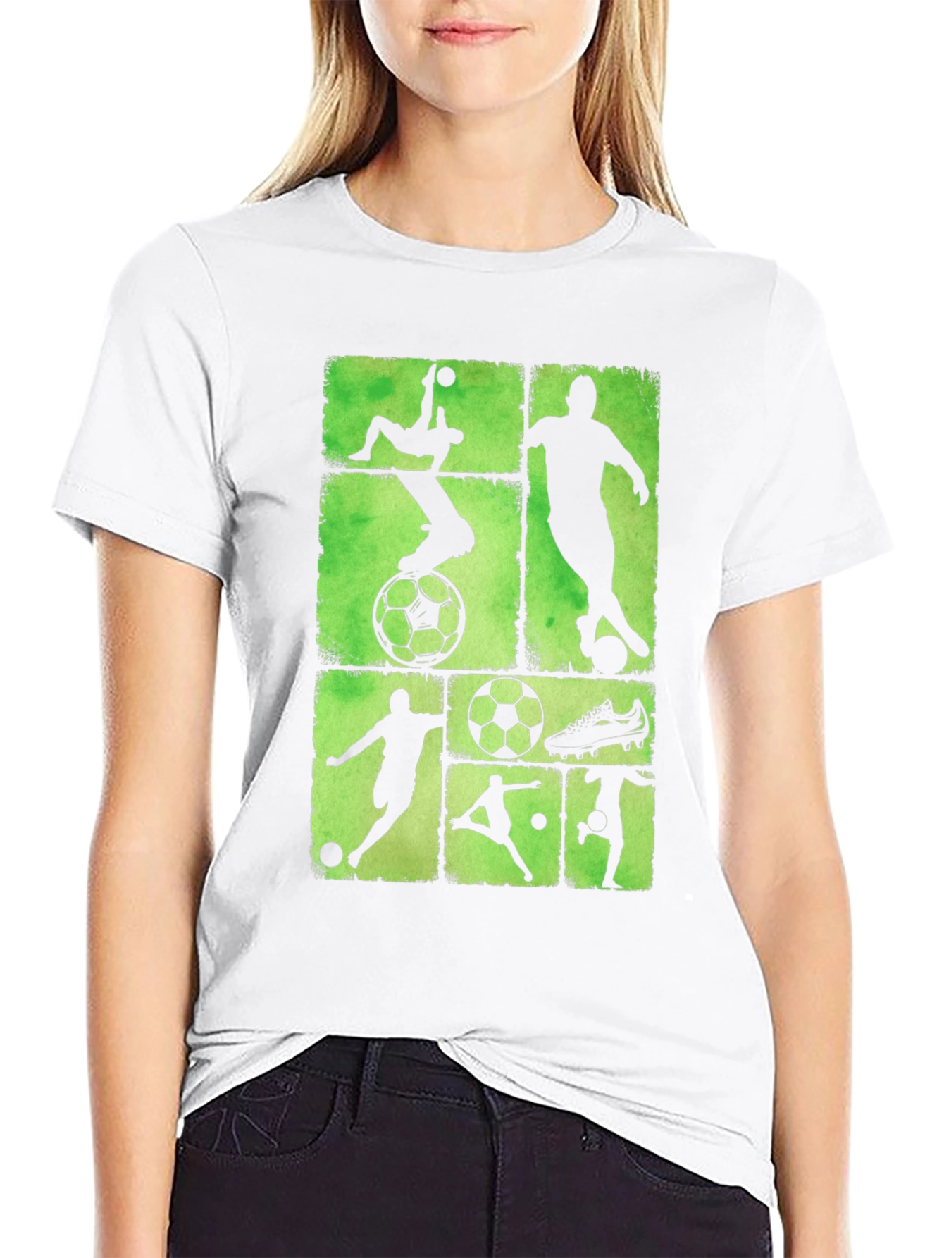 Soccer Silhouette Graphic Tee
