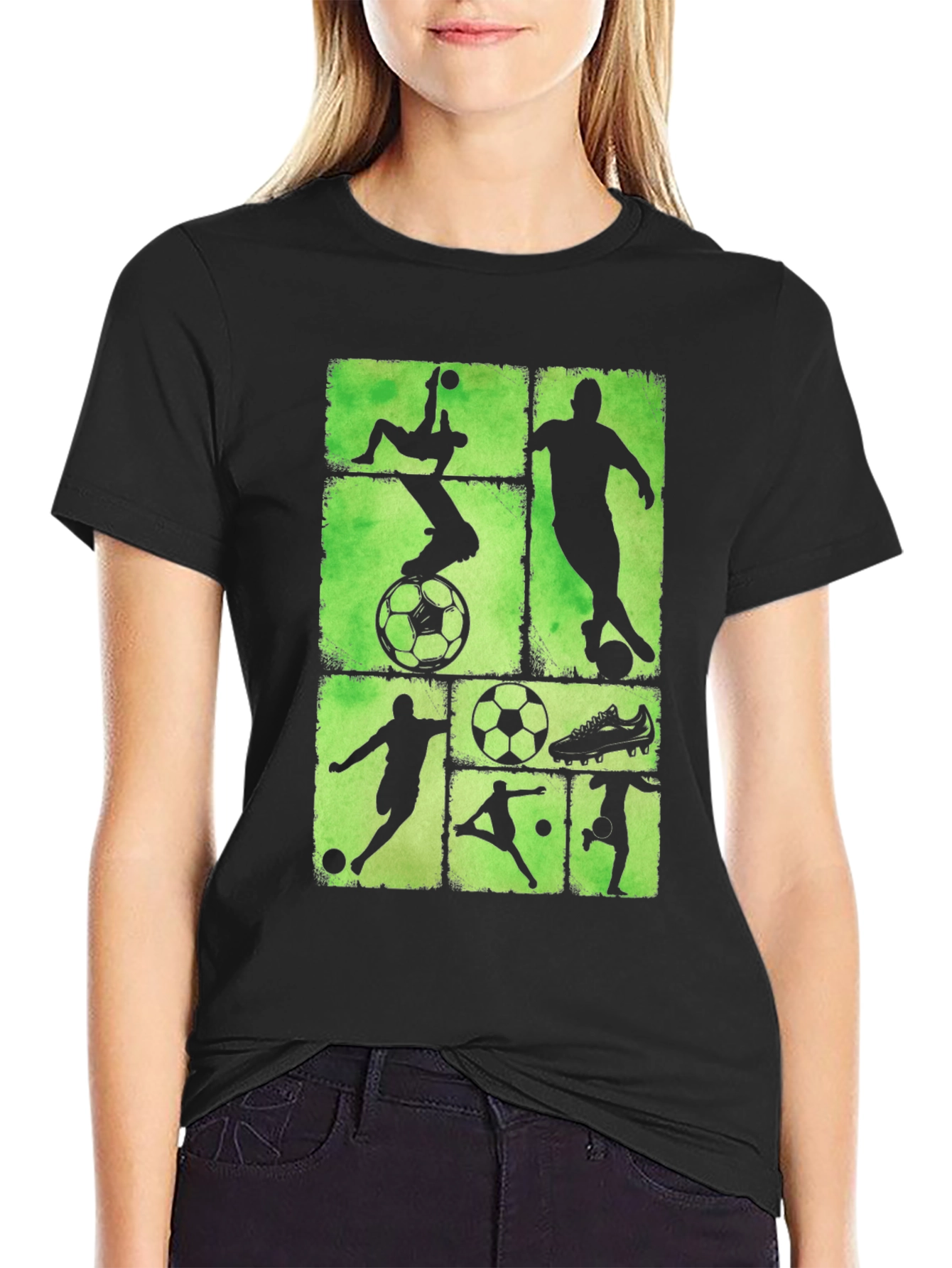 Soccer Silhouette Graphic Tee