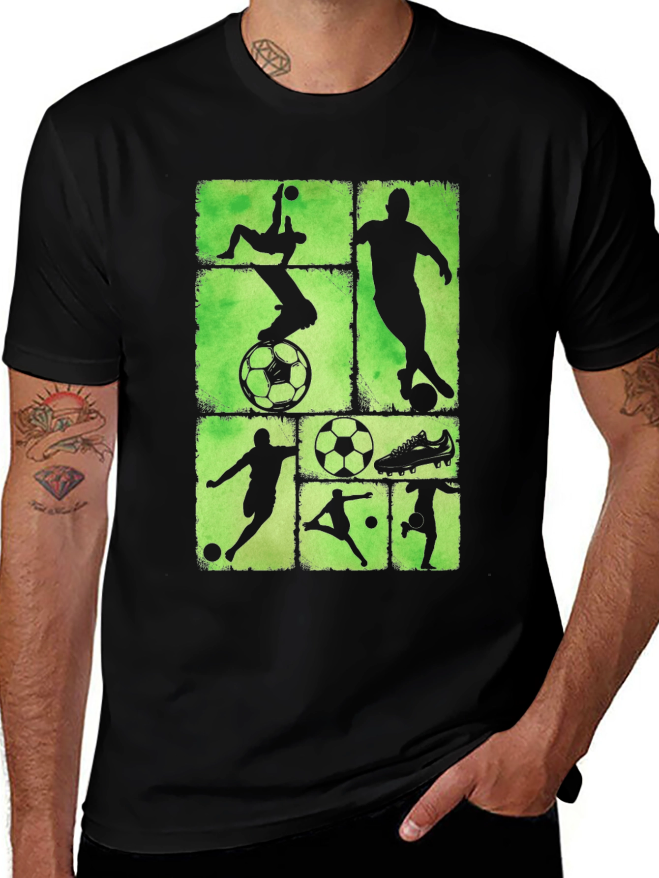 Soccer Silhouette Graphic Tee