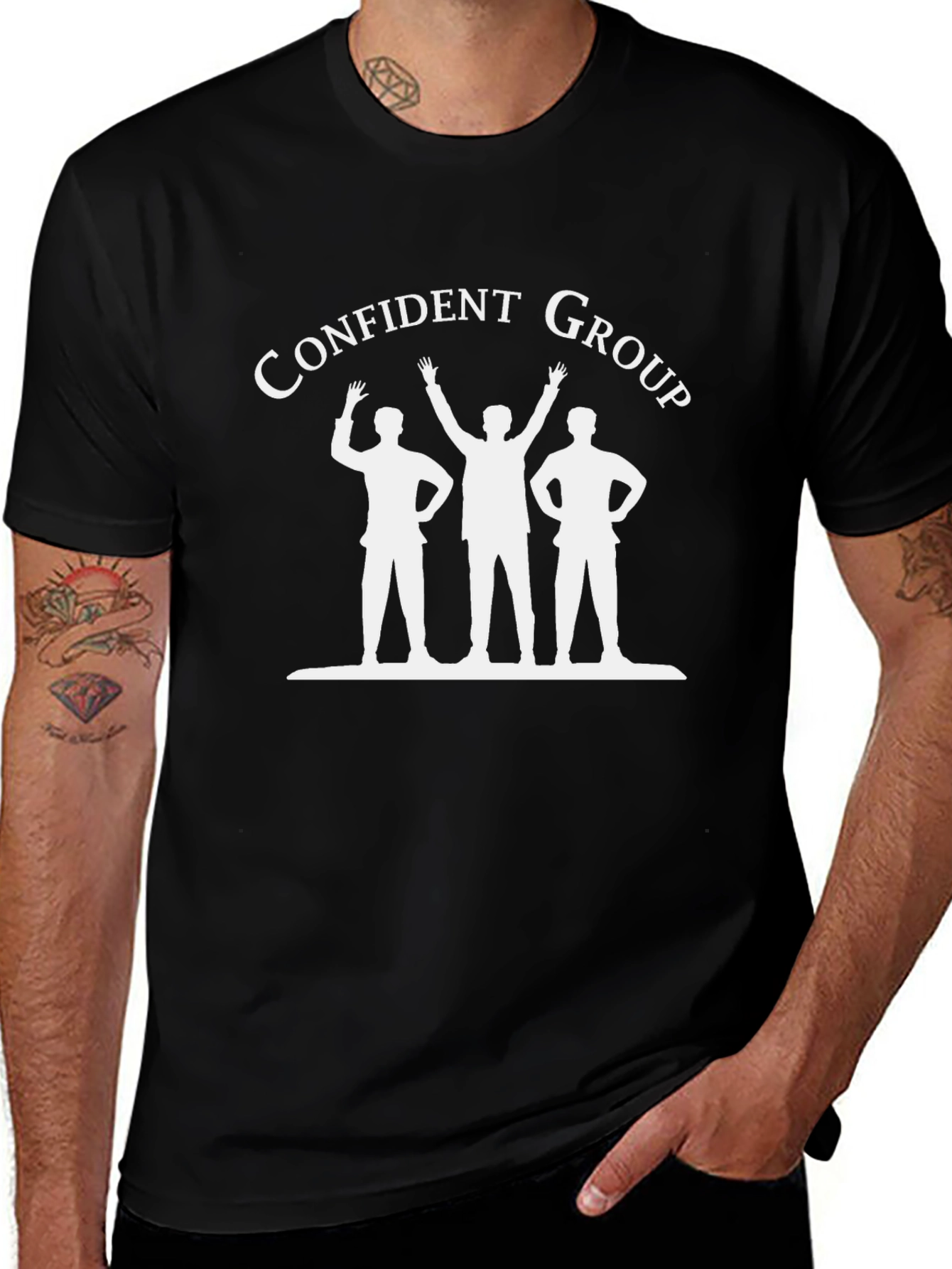Confident Group Graphic Tee - Black