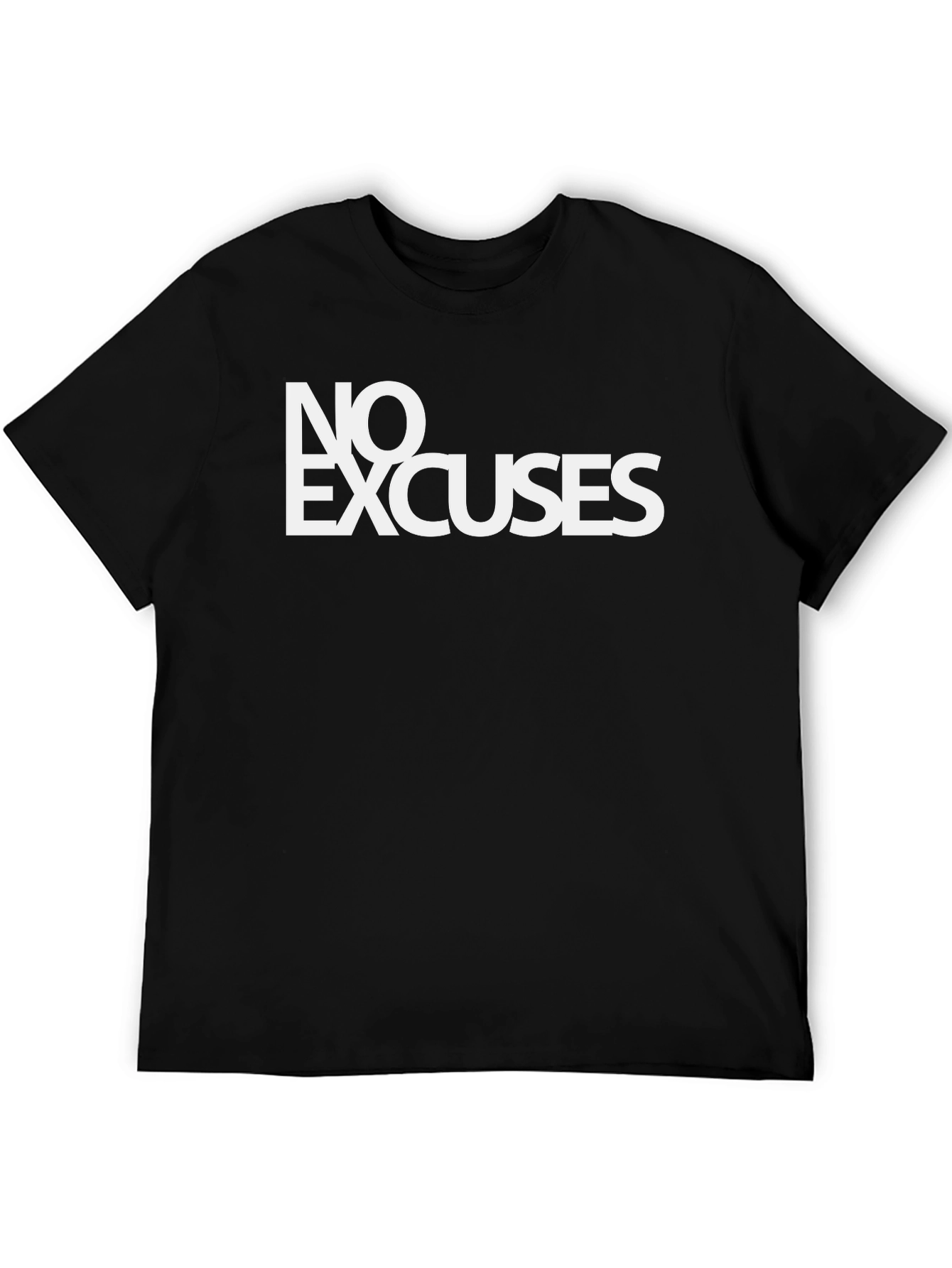 No Excuses Graphic T-Shirt - Black