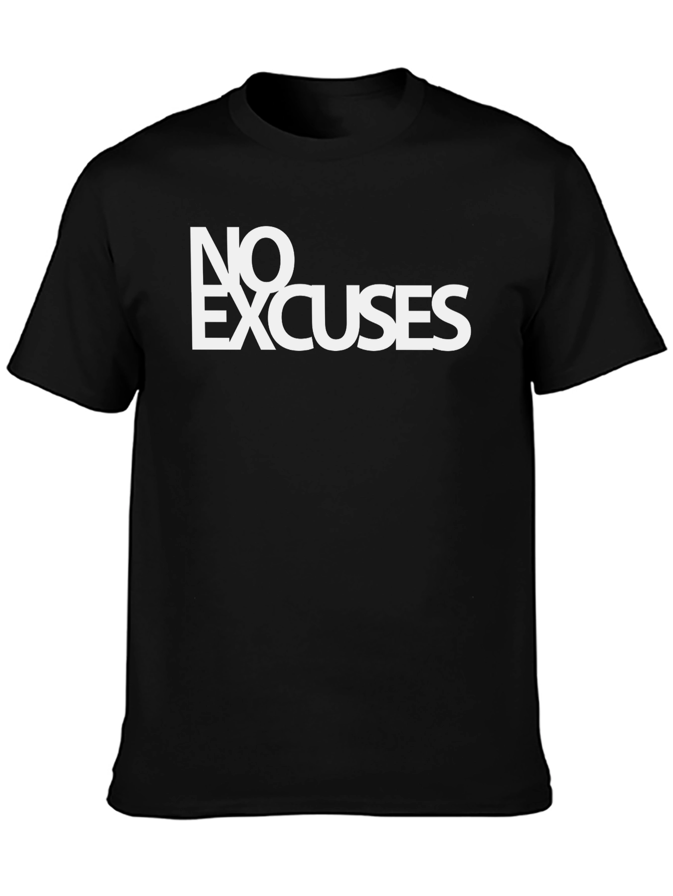 No Excuses Graphic T-Shirt - Black