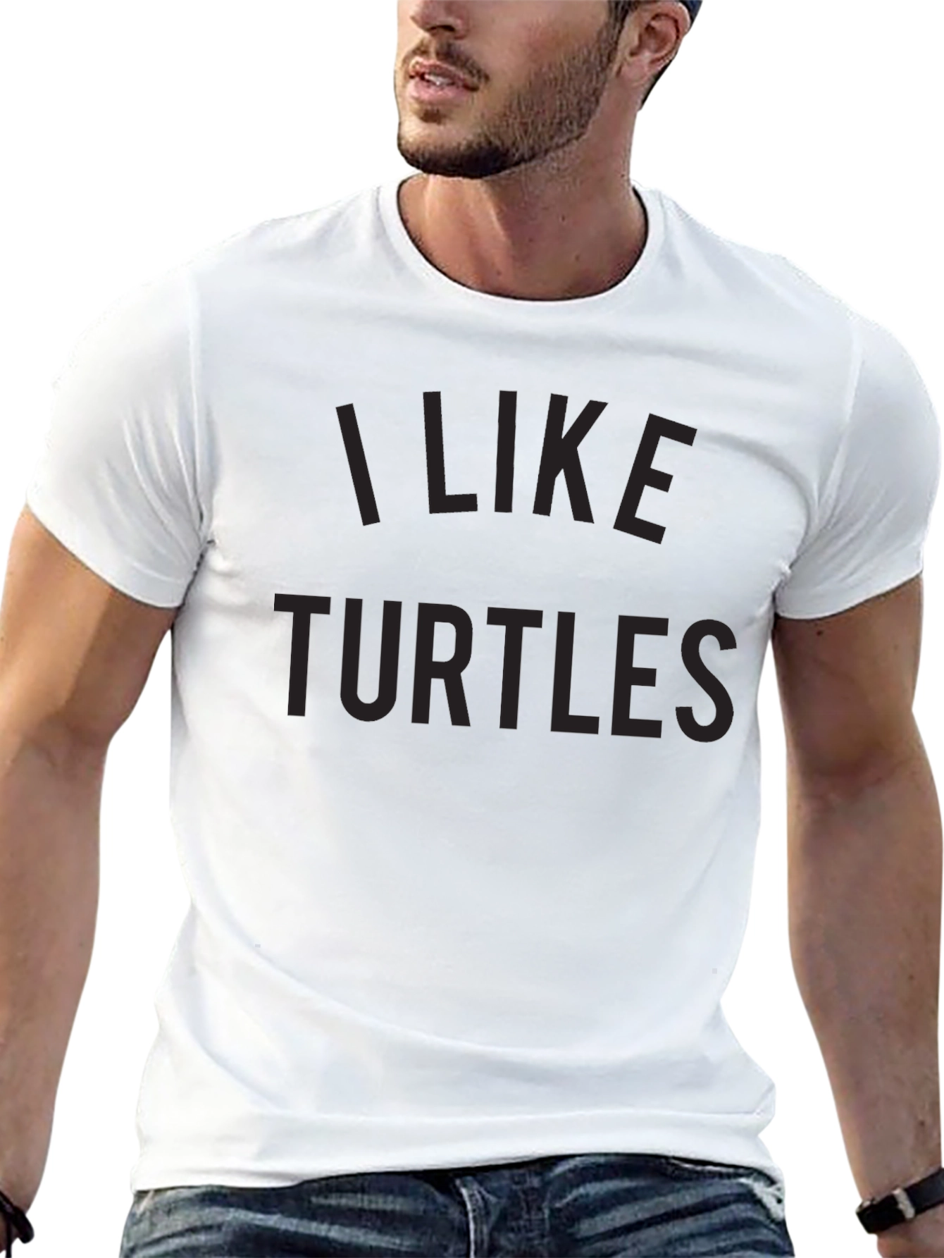I Like Turtles Graphic Tee - Mens Black T-Shirt