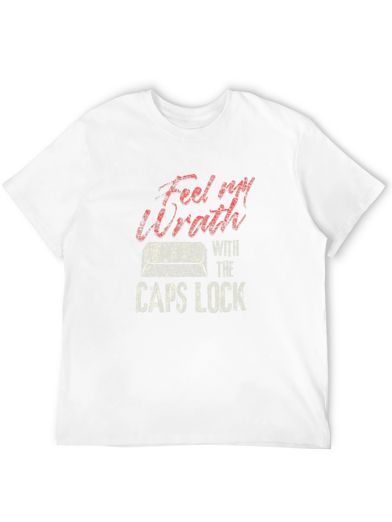 Feel My Wrath CAPS LOCK Graphic T-Shirt