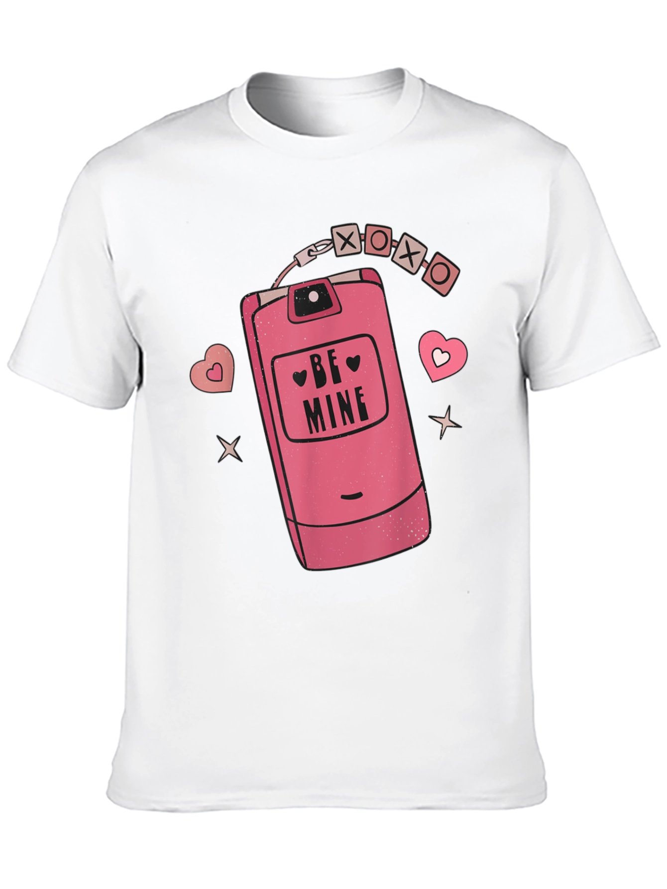 Be Mine Retro Cell Phone Graphic Tee