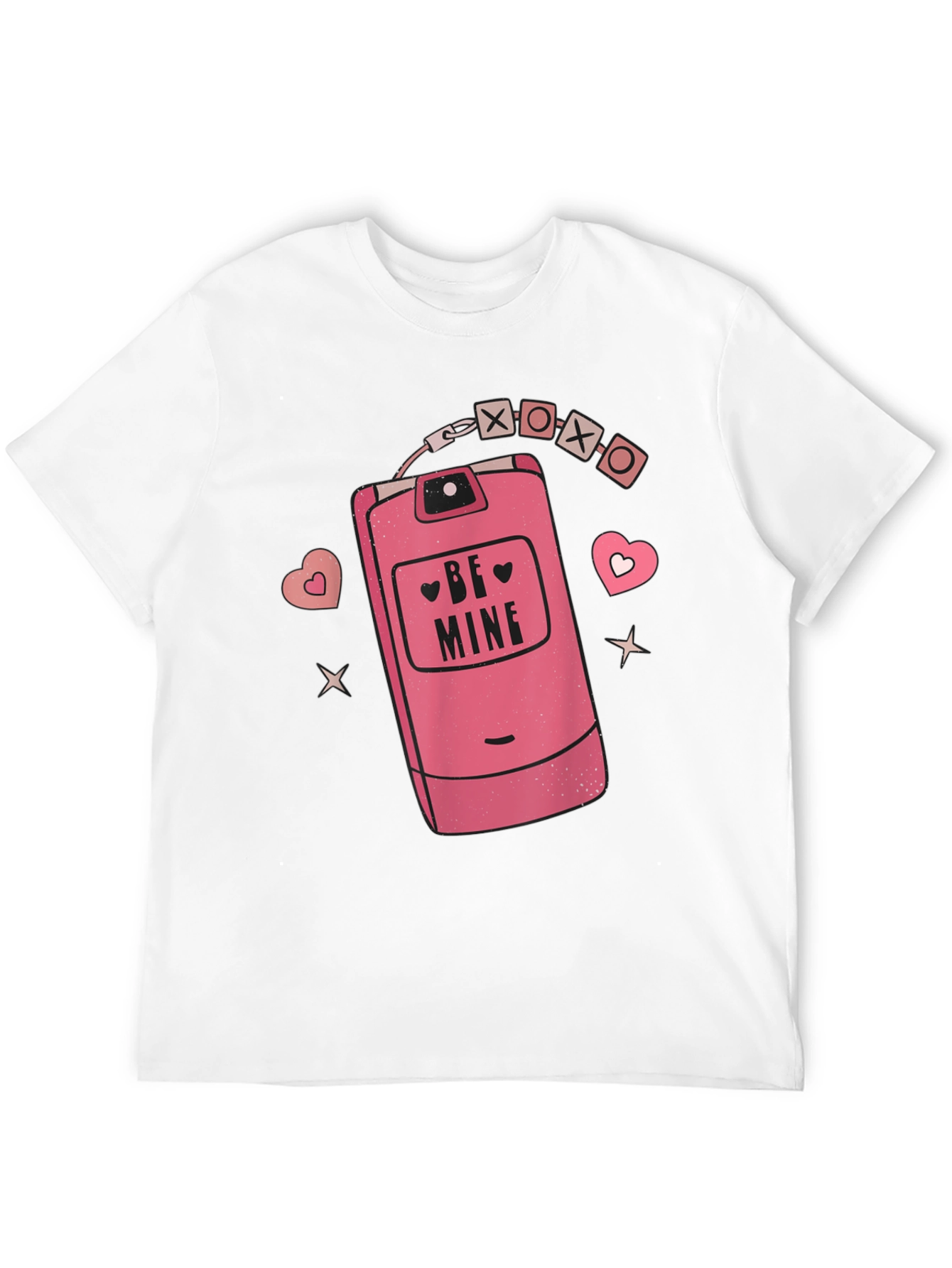 Be Mine Retro Cell Phone Graphic Tee