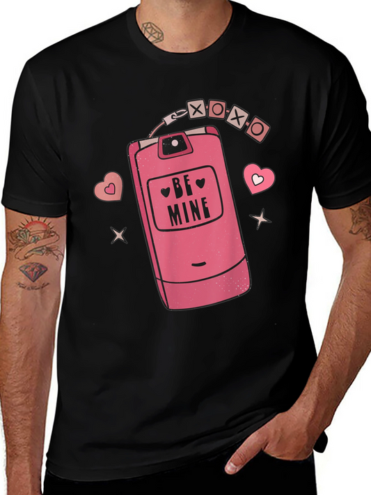 Be Mine Retro Cell Phone Graphic Tee