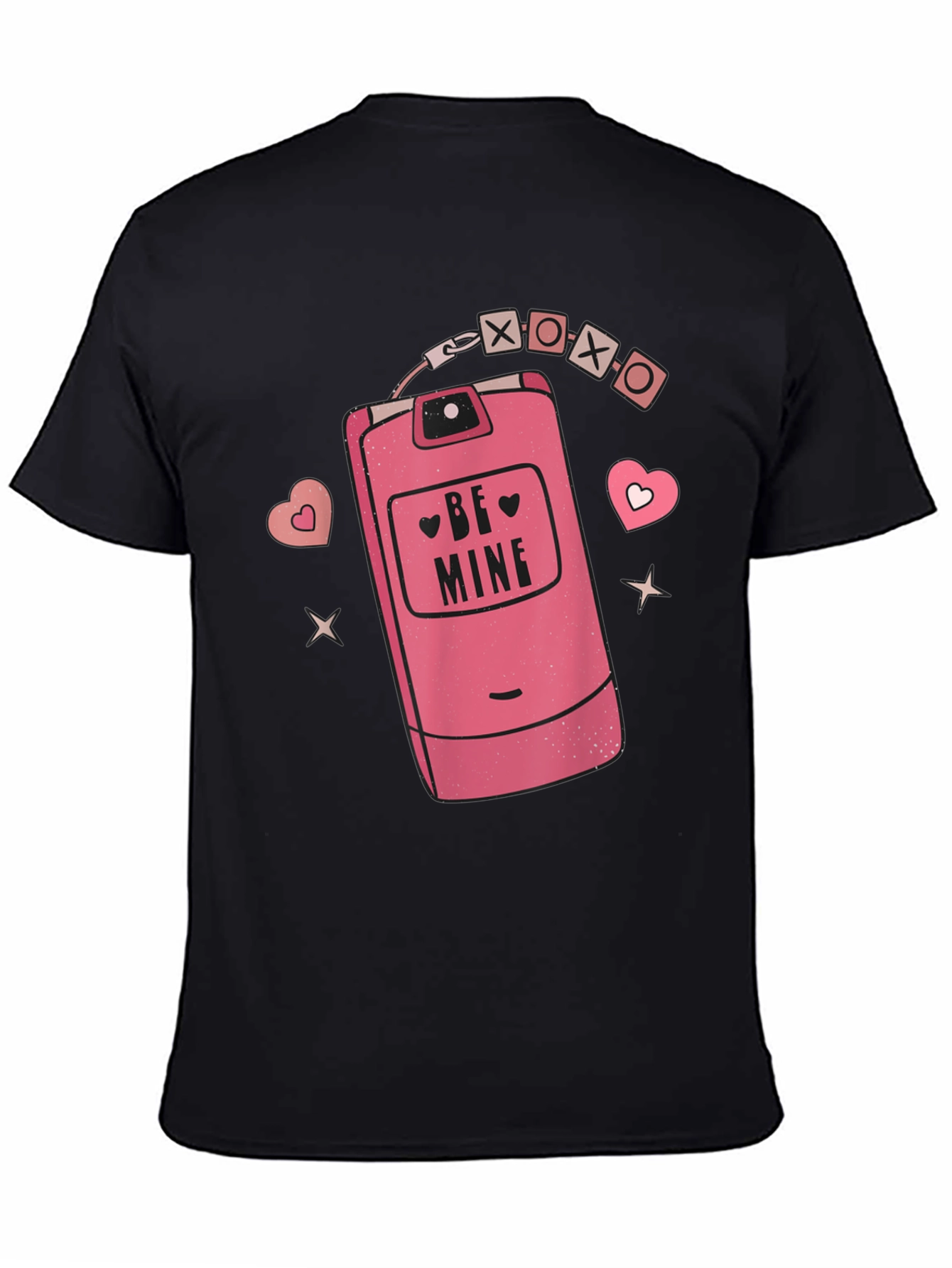 Be Mine Retro Cell Phone Graphic Tee