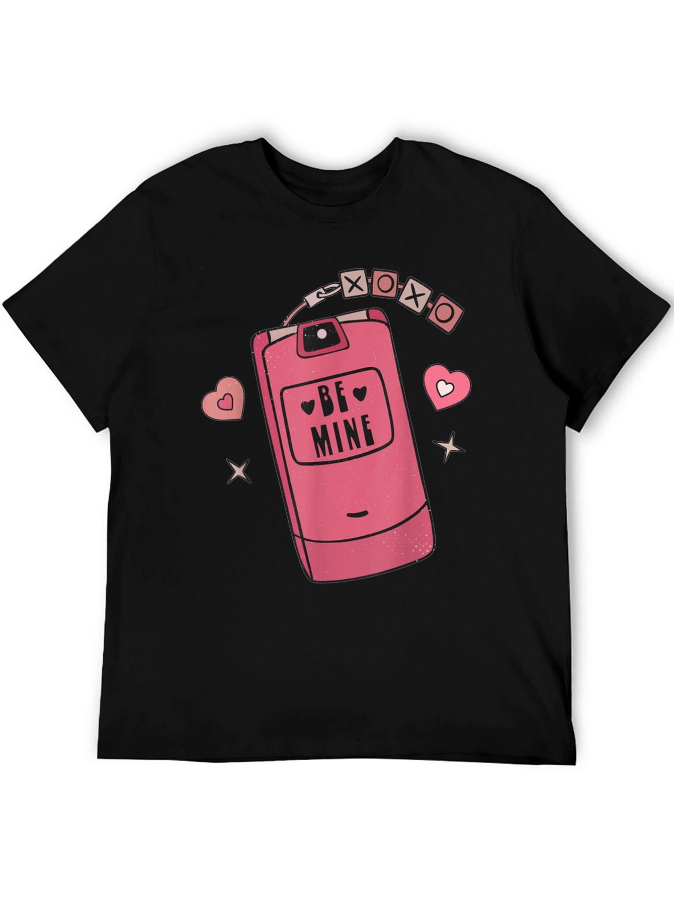 Be Mine Retro Cell Phone Graphic Tee