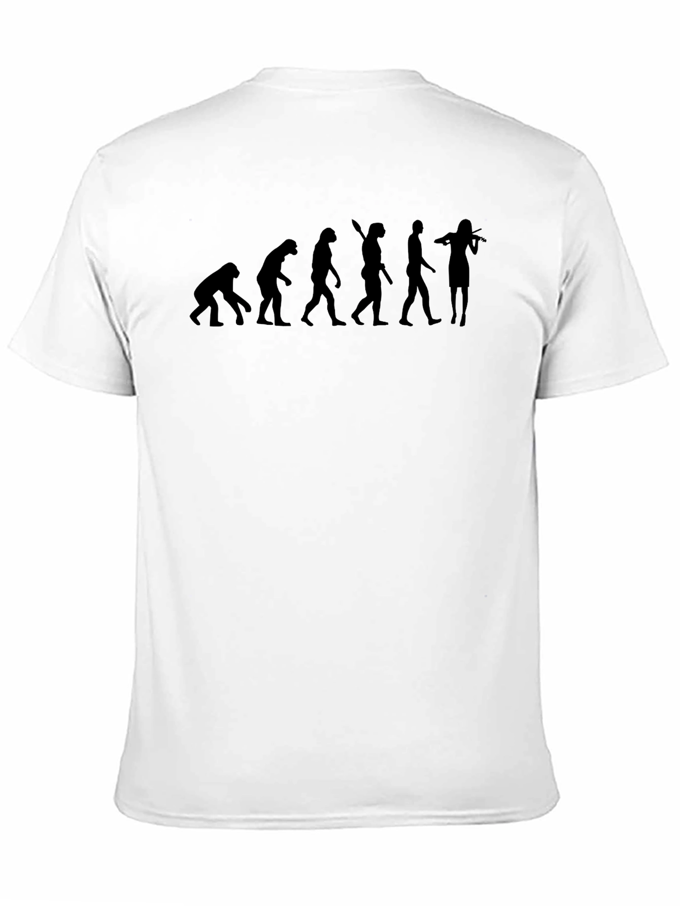 Evolution of Musician Mens Black T-Shirt