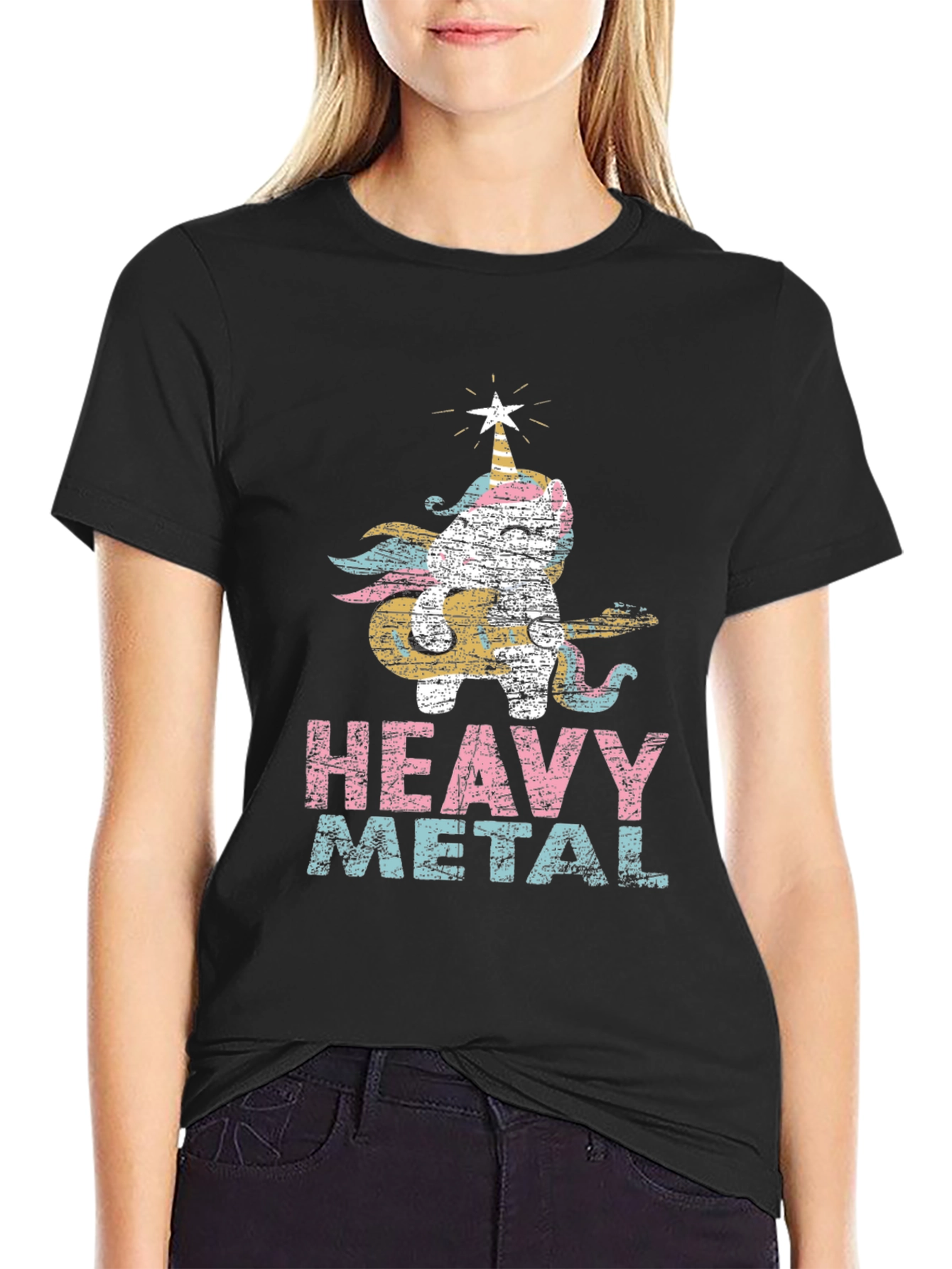 Unicorn Heavy Metal Graphic Tee