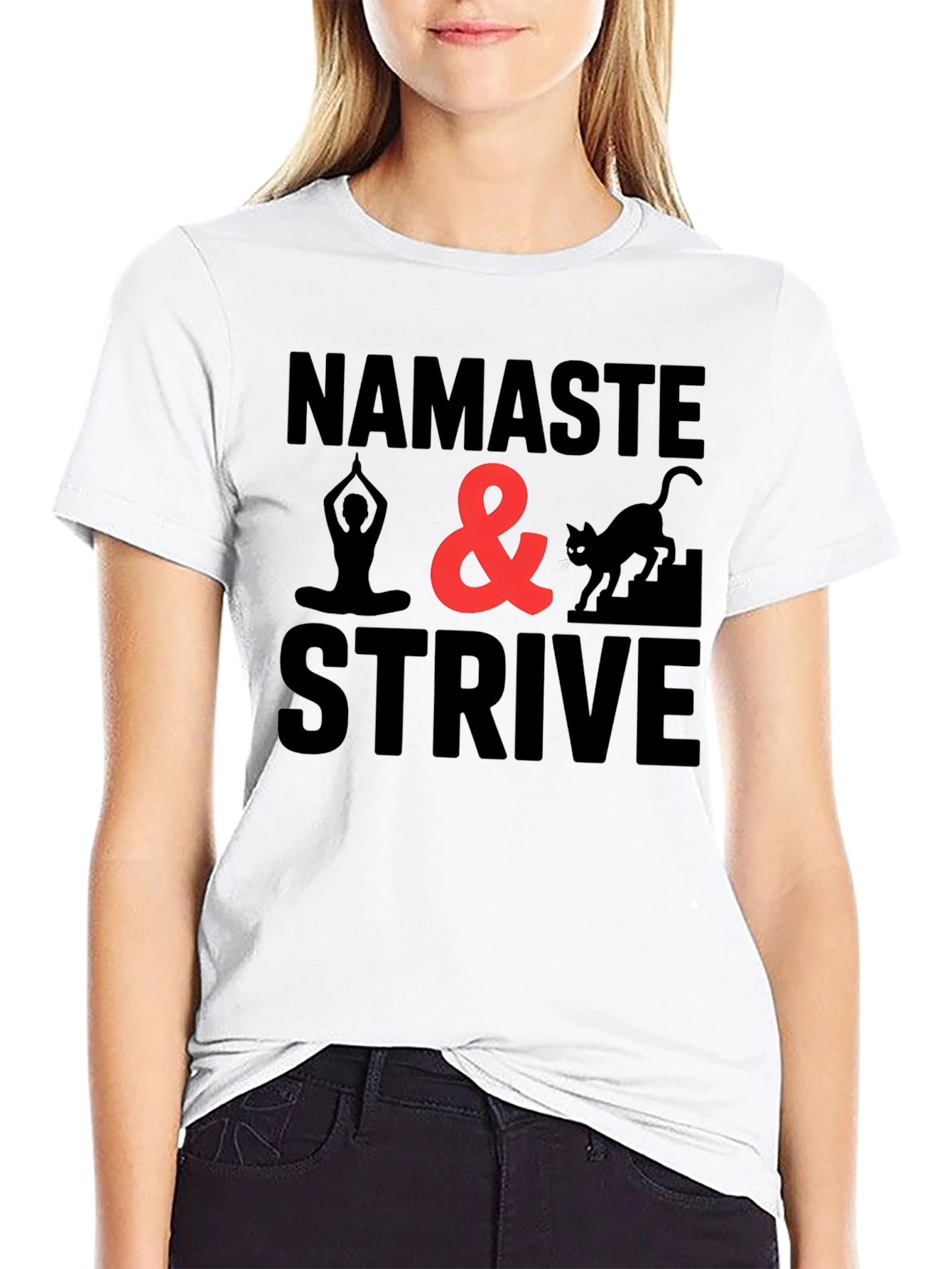 Namaste & Strive Graphic Tee