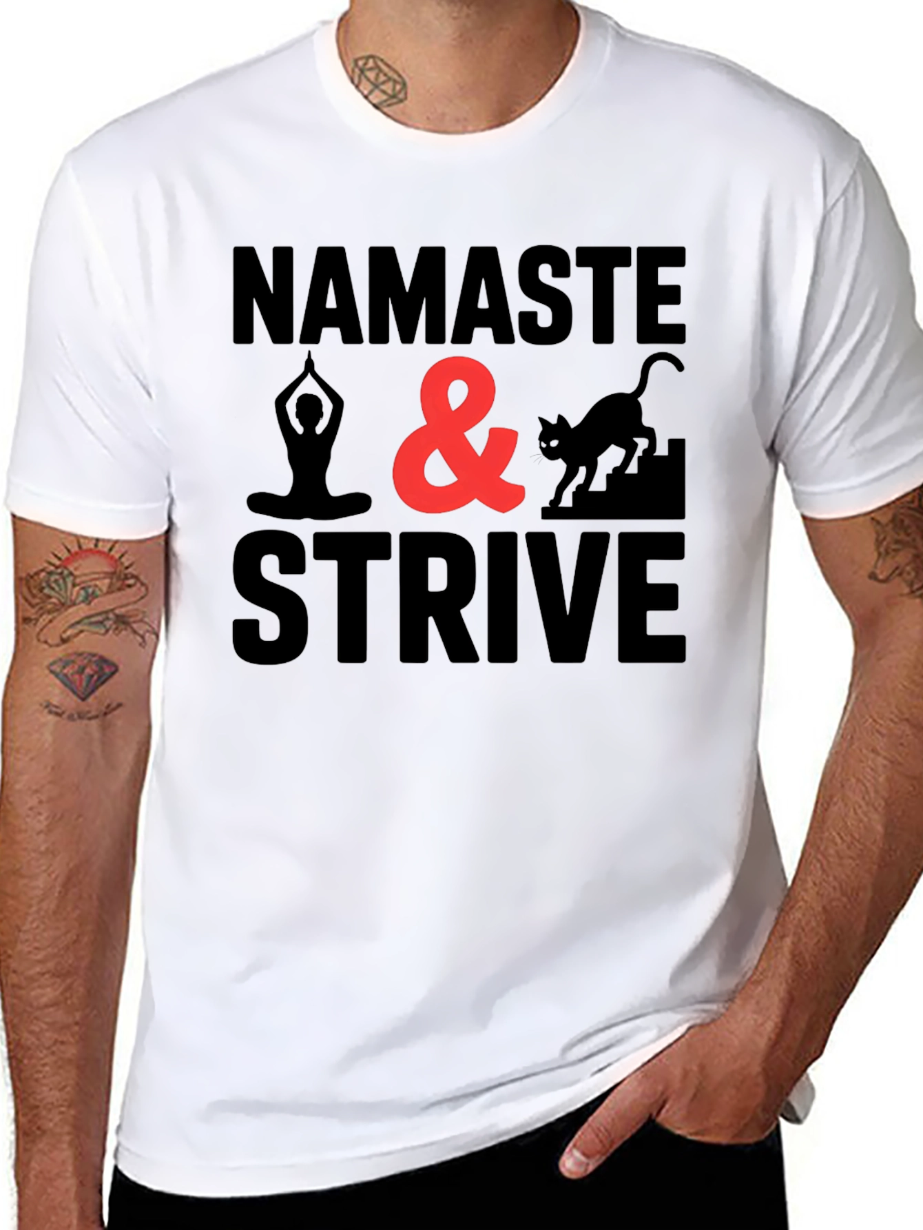 Namaste & Strive Graphic Tee
