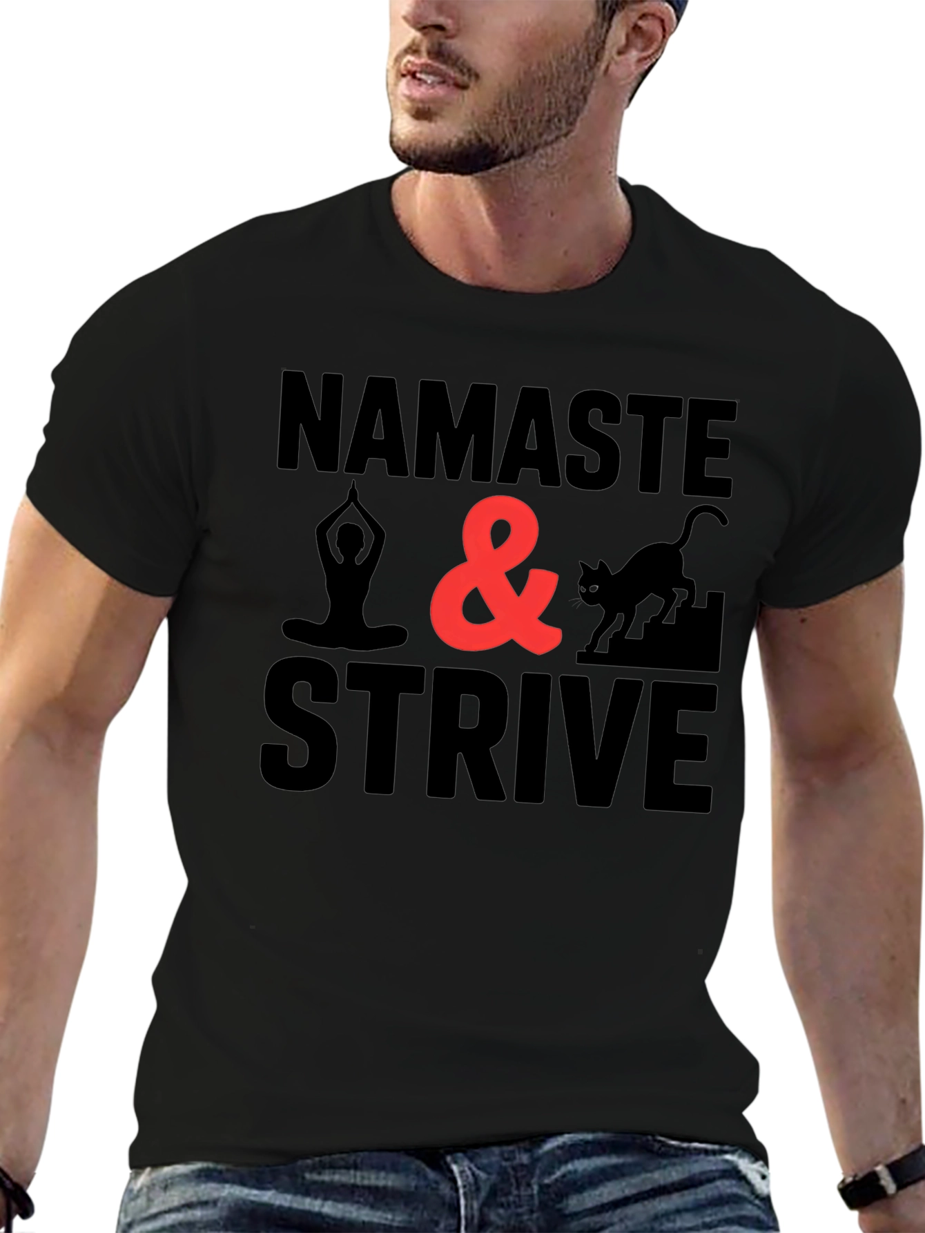 Namaste & Strive Graphic Tee