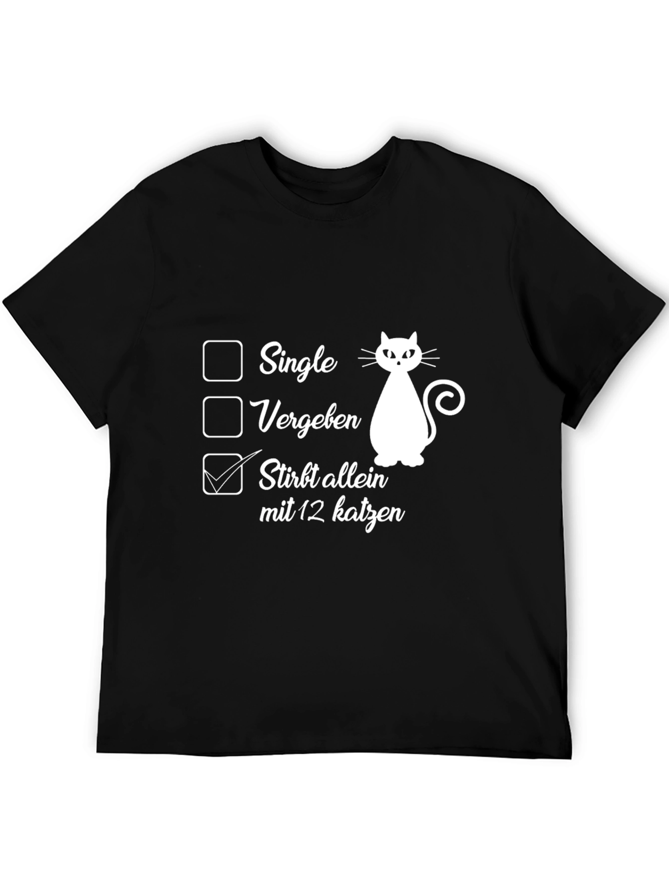Funny Cat Lover T-Shirt - Single Taken 12 Cats
