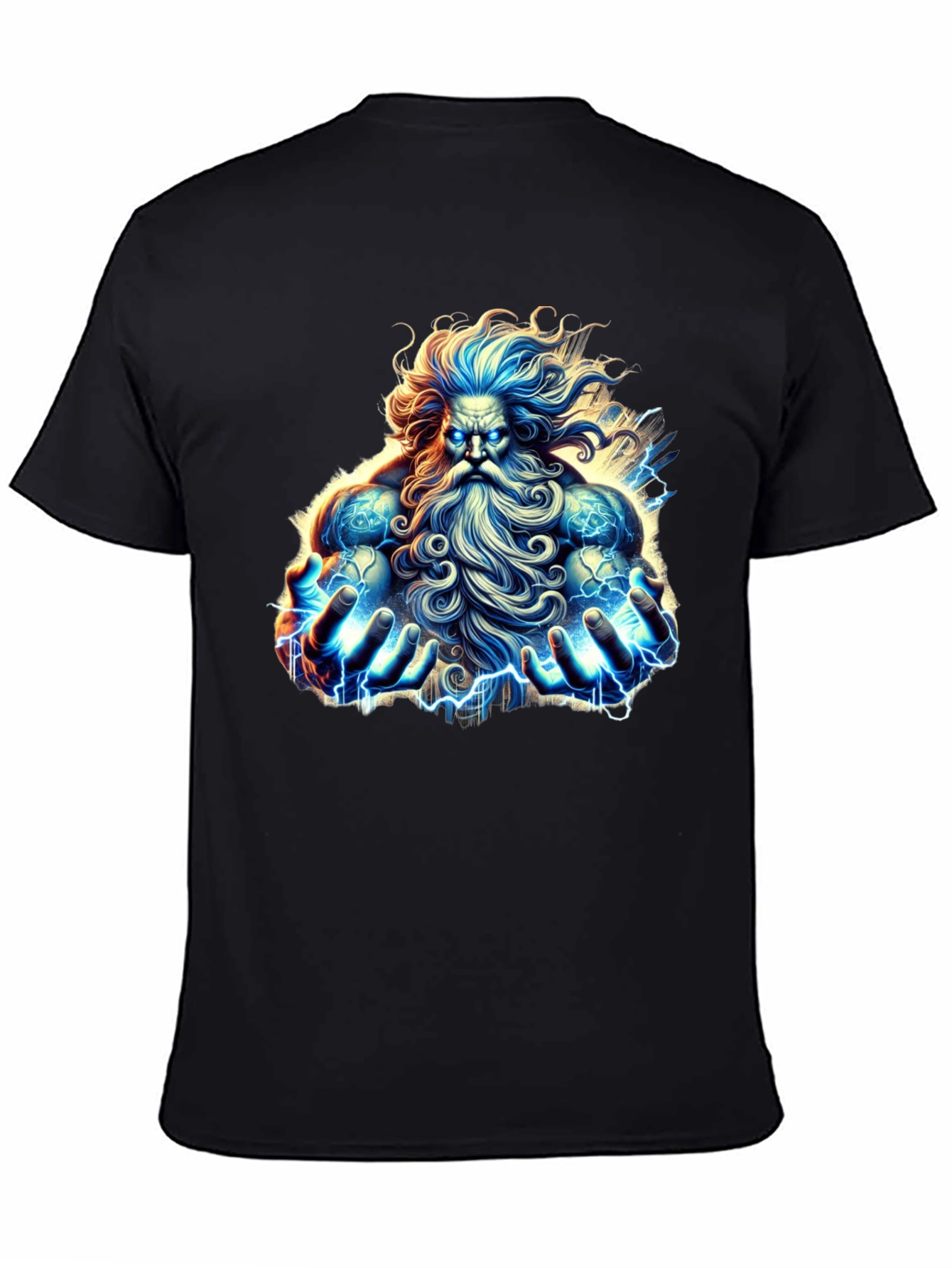 Mythical God Graphic Tee - Black