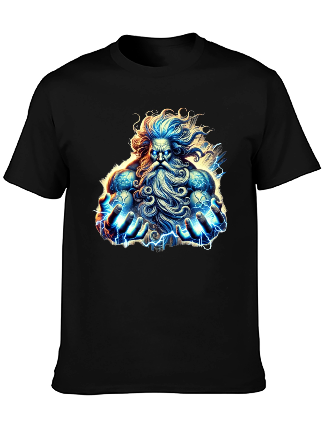 Mythical God Graphic Tee - Black