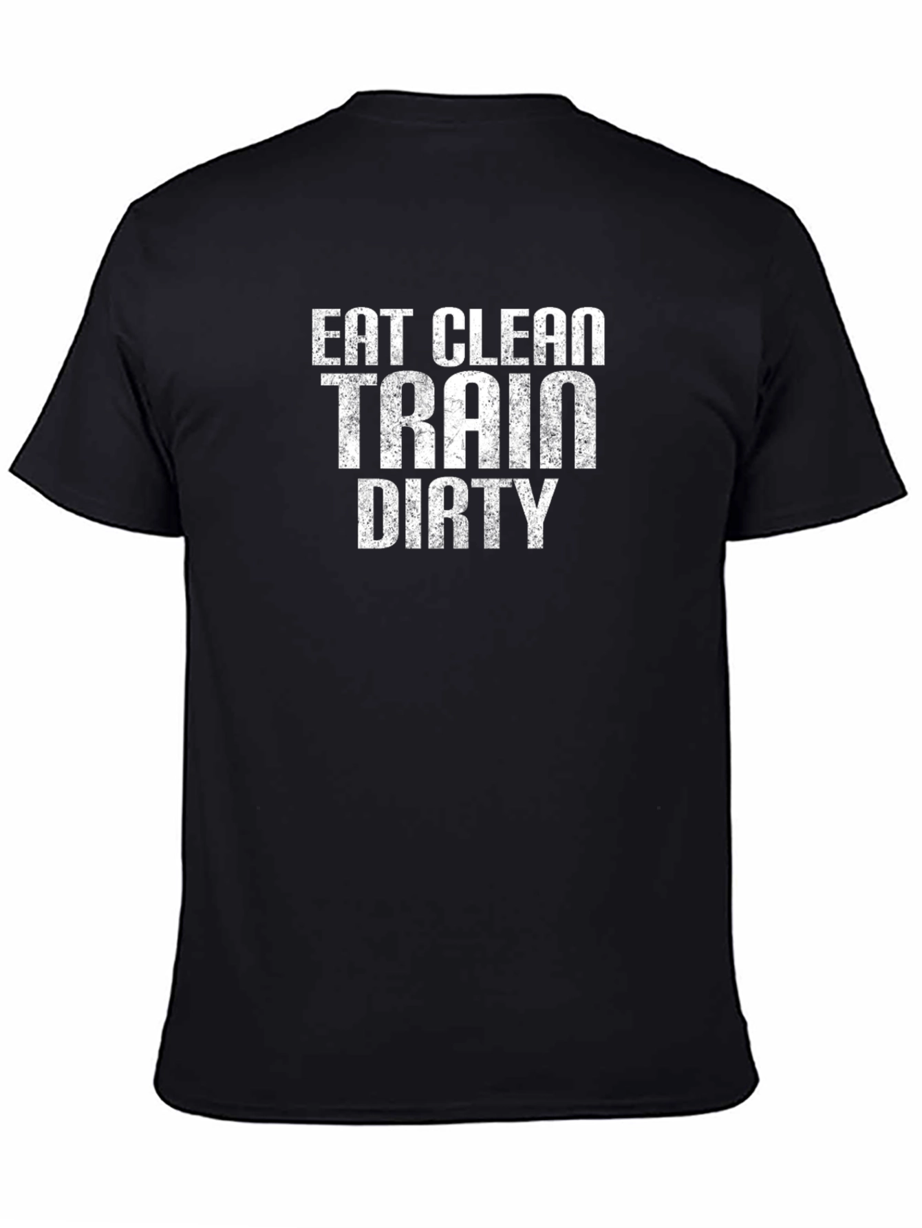 Eat Clean Train Dirty Black Graphic Tee