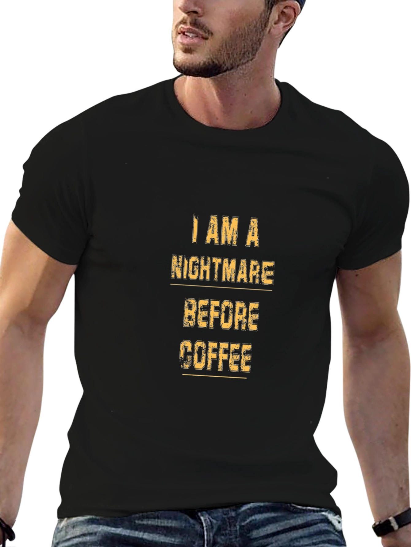 Nightmare Before Coffee Black T-Shirt