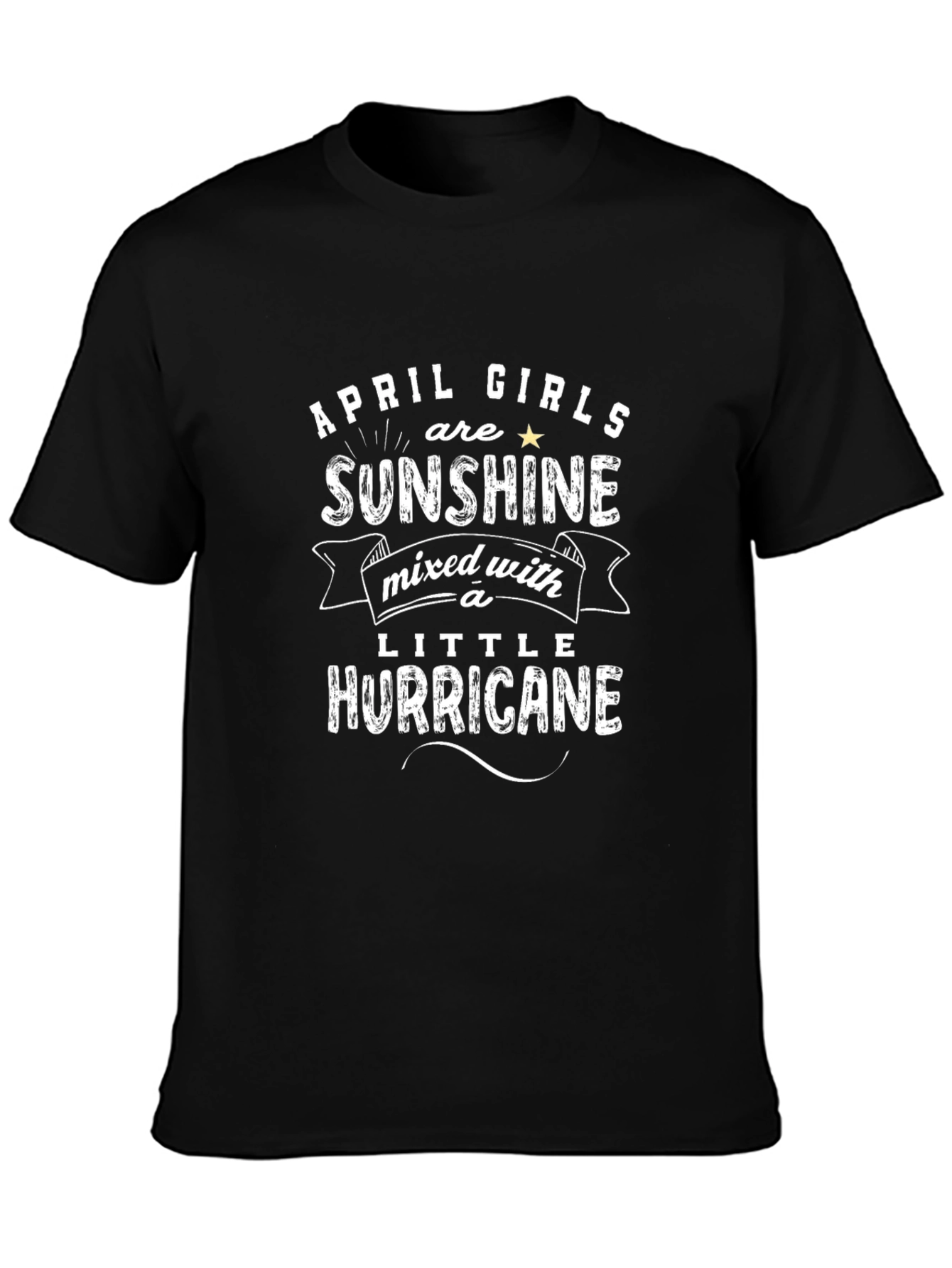 April Girls Sunshine Hurricane Graphic T-Shirt