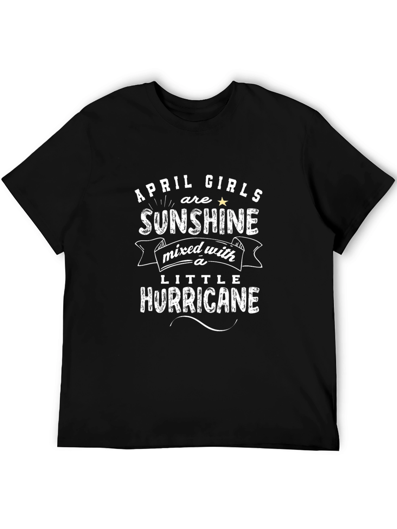 April Girls Sunshine Hurricane Graphic T-Shirt