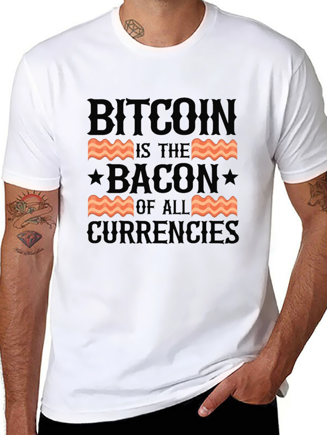 Bitcoin Bacon of All Currencies T-Shirt