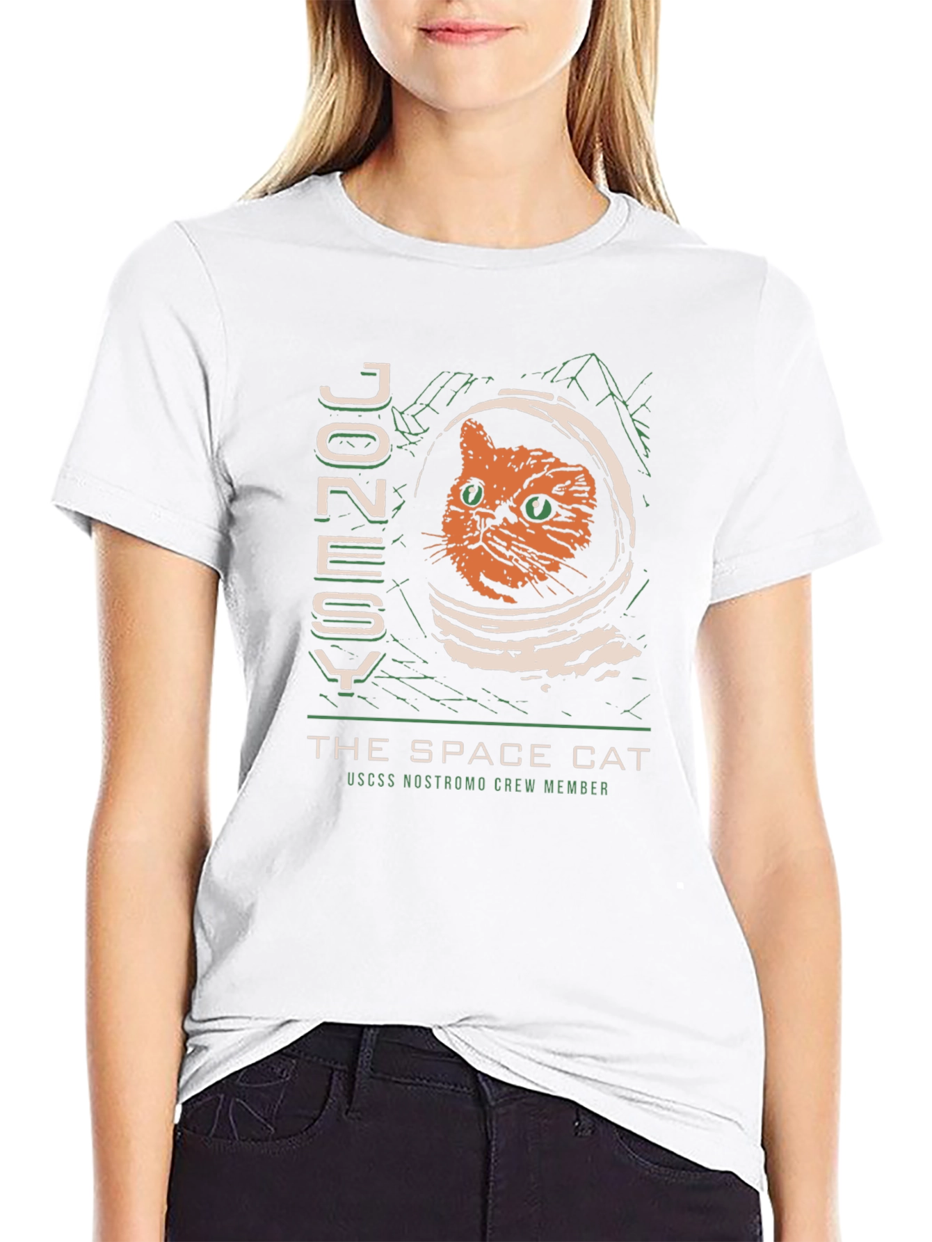 Space Cat Graphic T-Shirt - Nostromo Crew