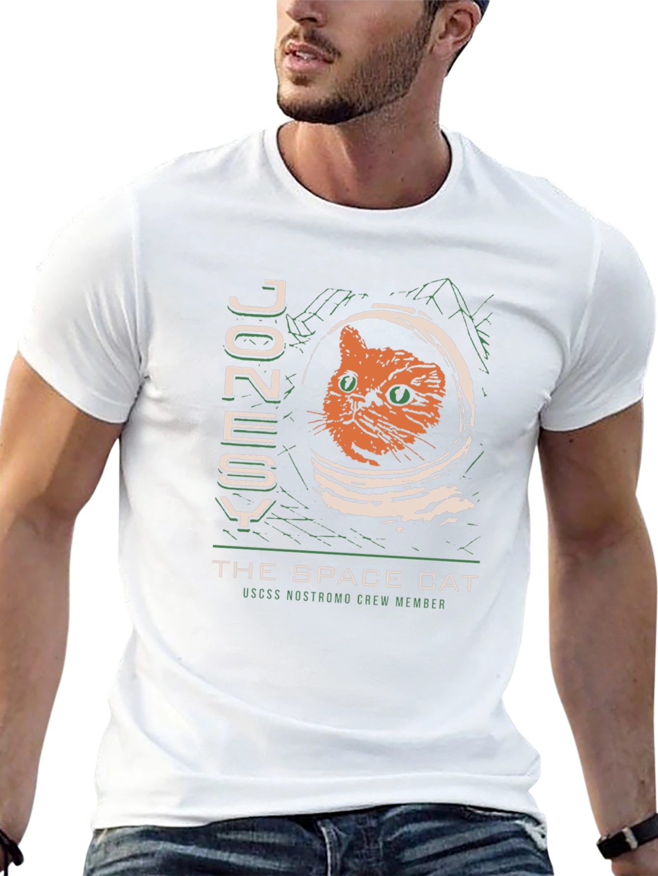 Space Cat Graphic T-Shirt - Nostromo Crew