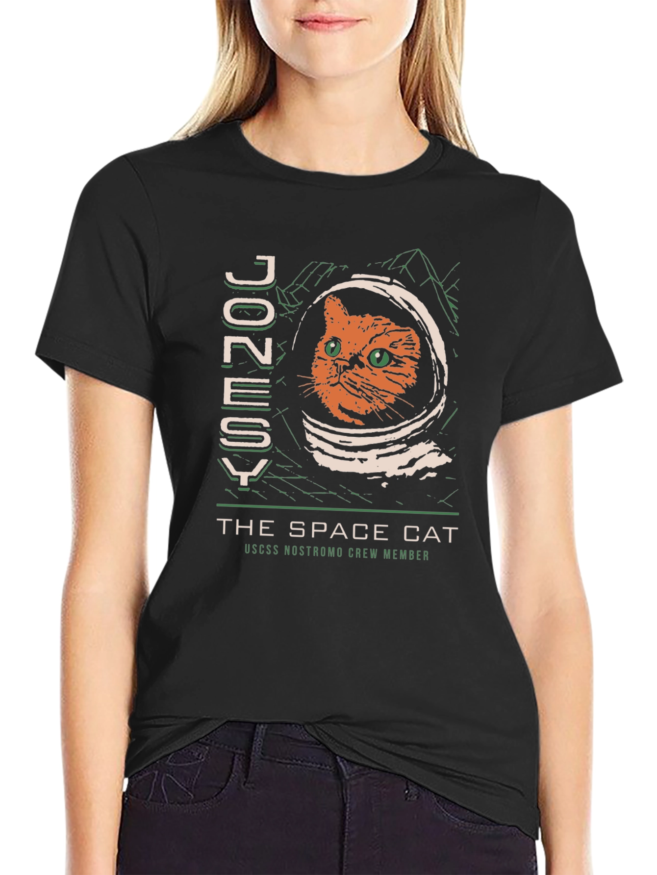 Space Cat Graphic T-Shirt - Nostromo Crew