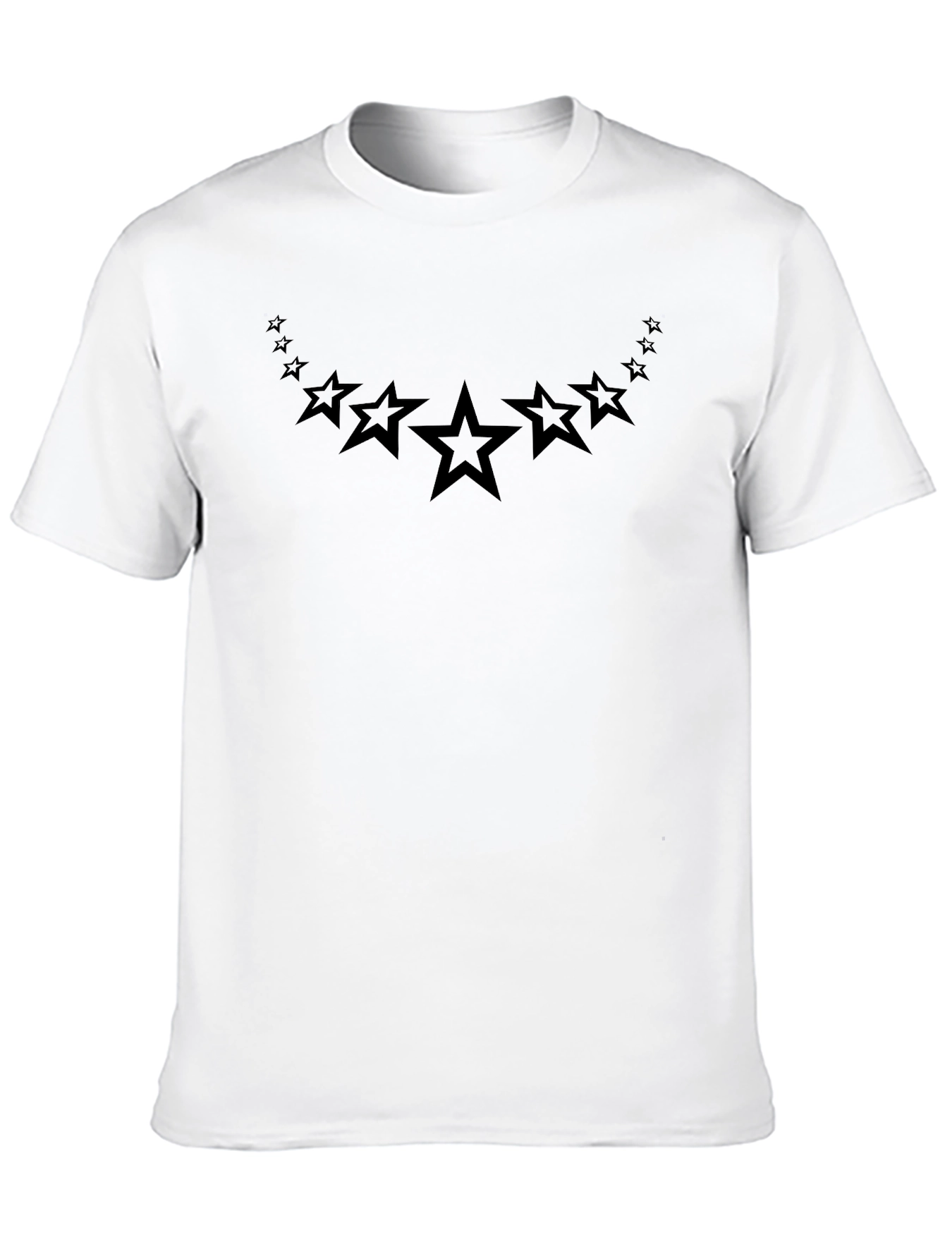 Star Graphic Black Crew Neck T-Shirt