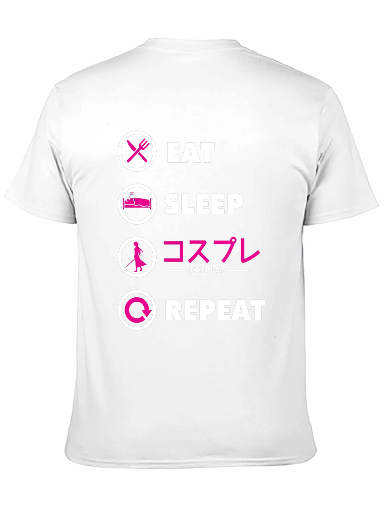 Eat Sleep Cosplay Repeat Black T-Shirt