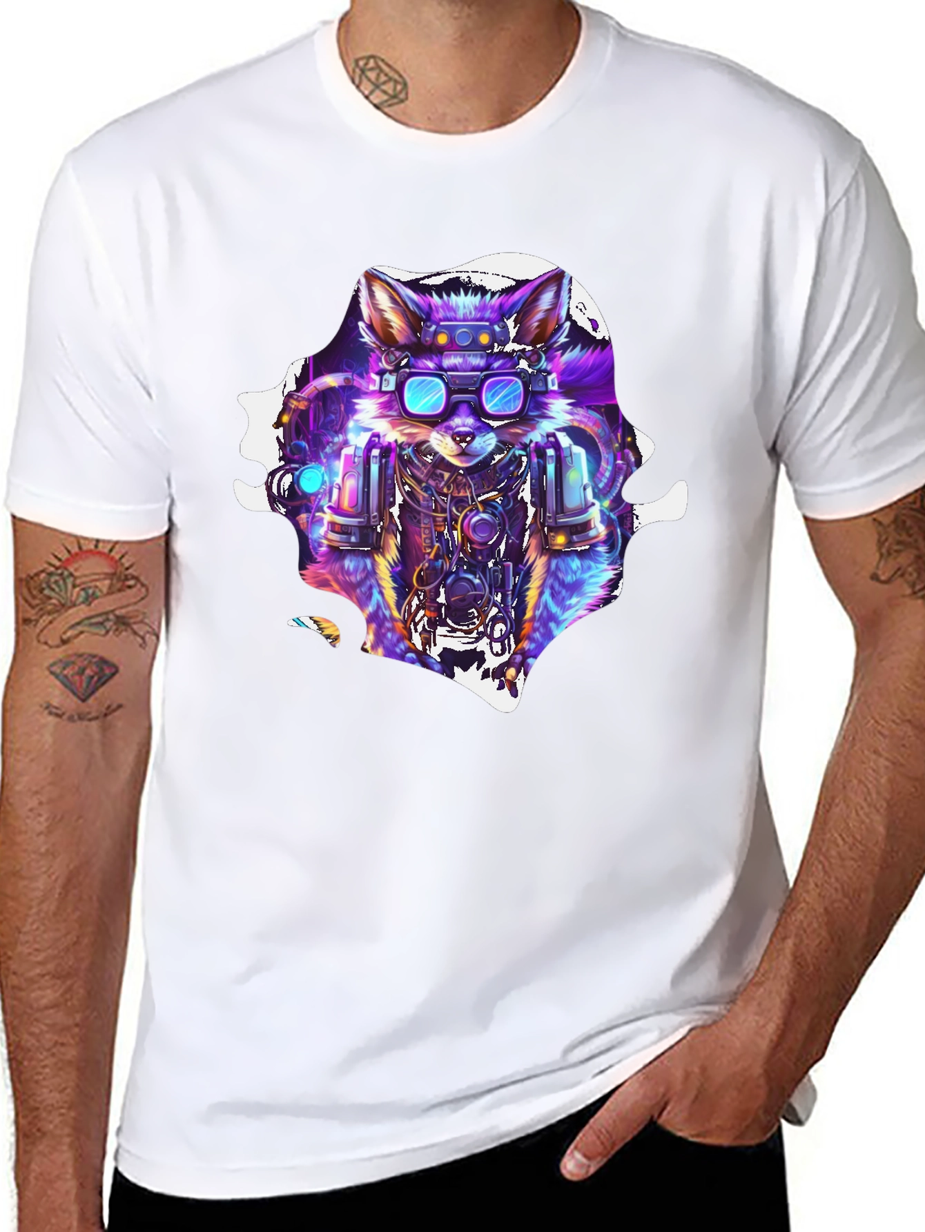 Cyberpunk Fox T-Shirt