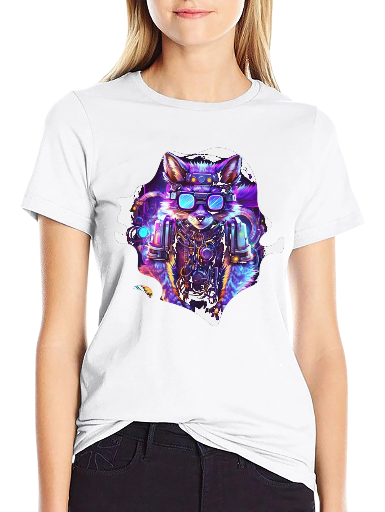 Cyberpunk Fox T-Shirt