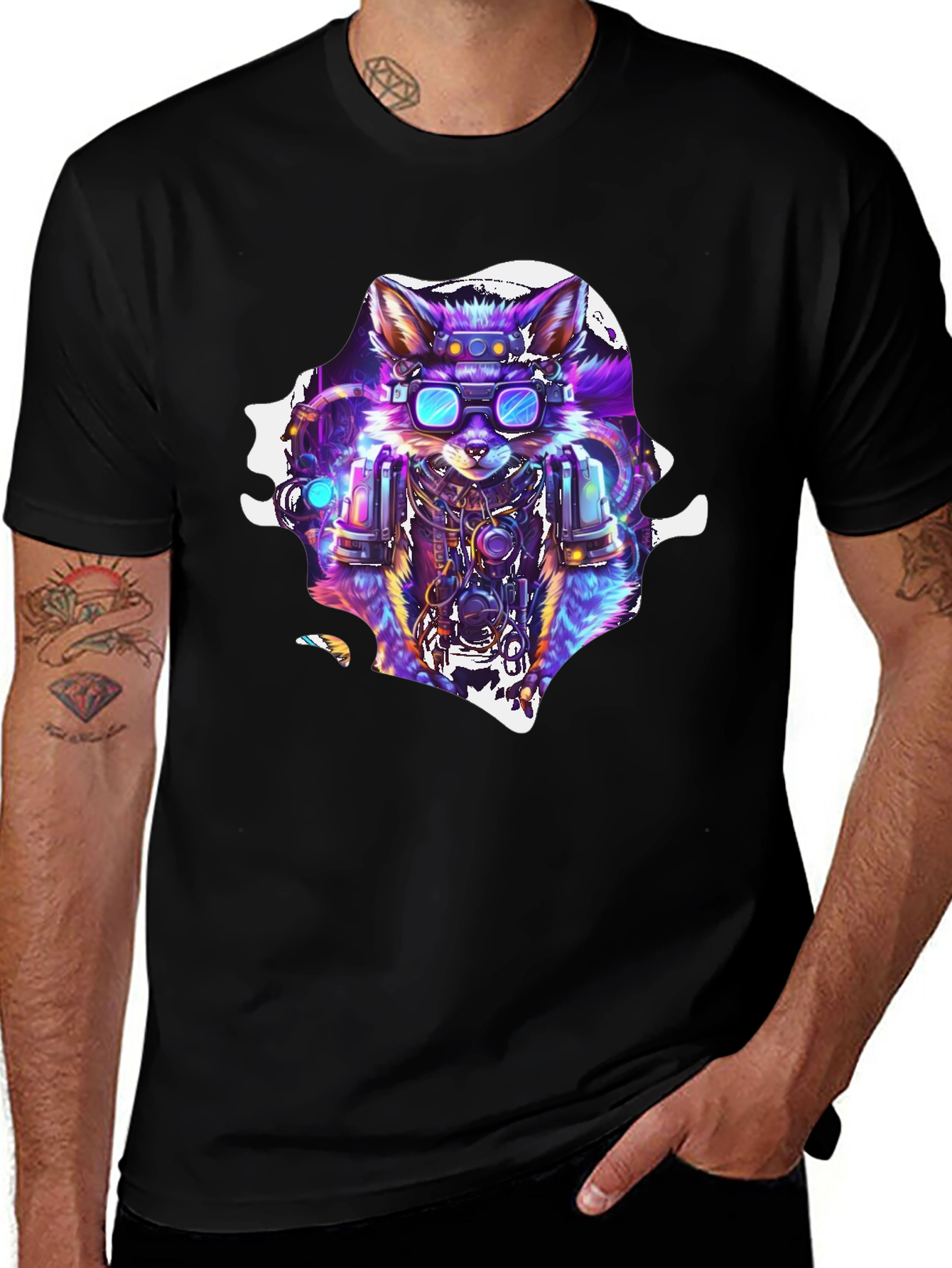 Cyberpunk Fox T-Shirt