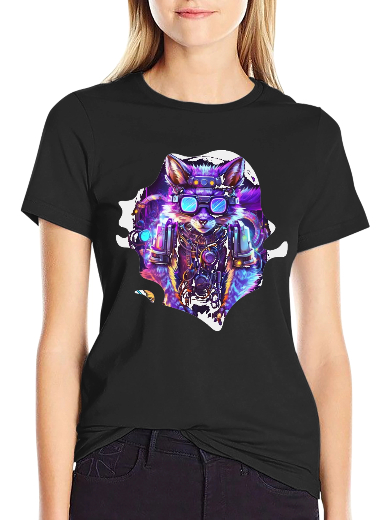 Cyberpunk Fox T-Shirt