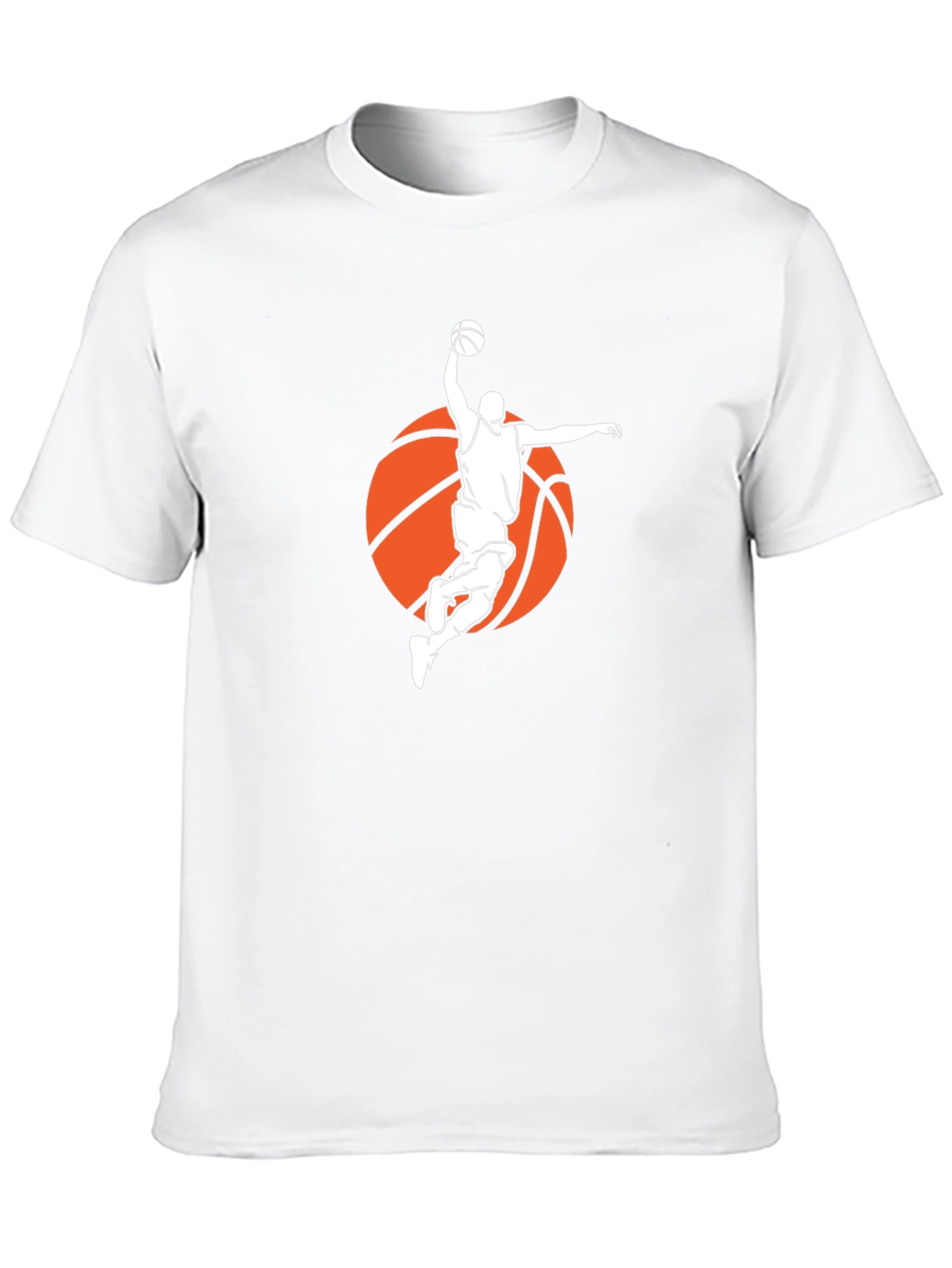 Basketball Player Graphic Tee - Black Cotton