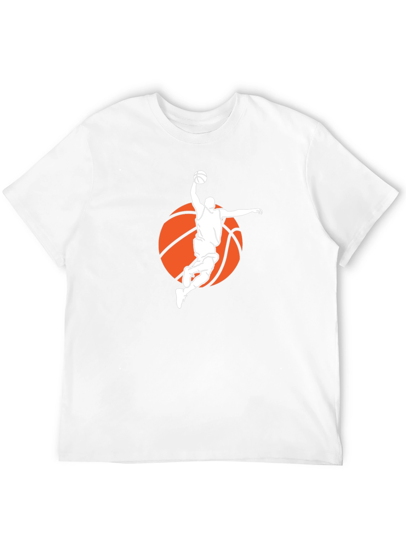 Basketball Player Graphic Tee - Black Cotton