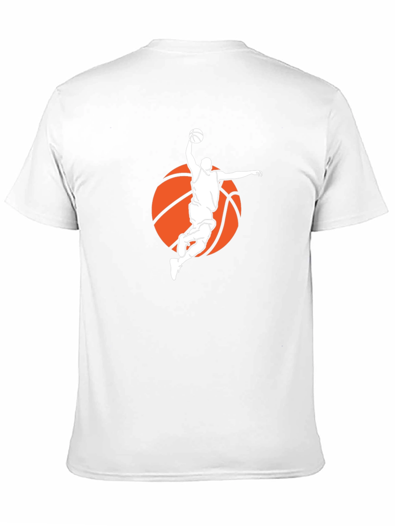Basketball Player Graphic Tee - Black Cotton