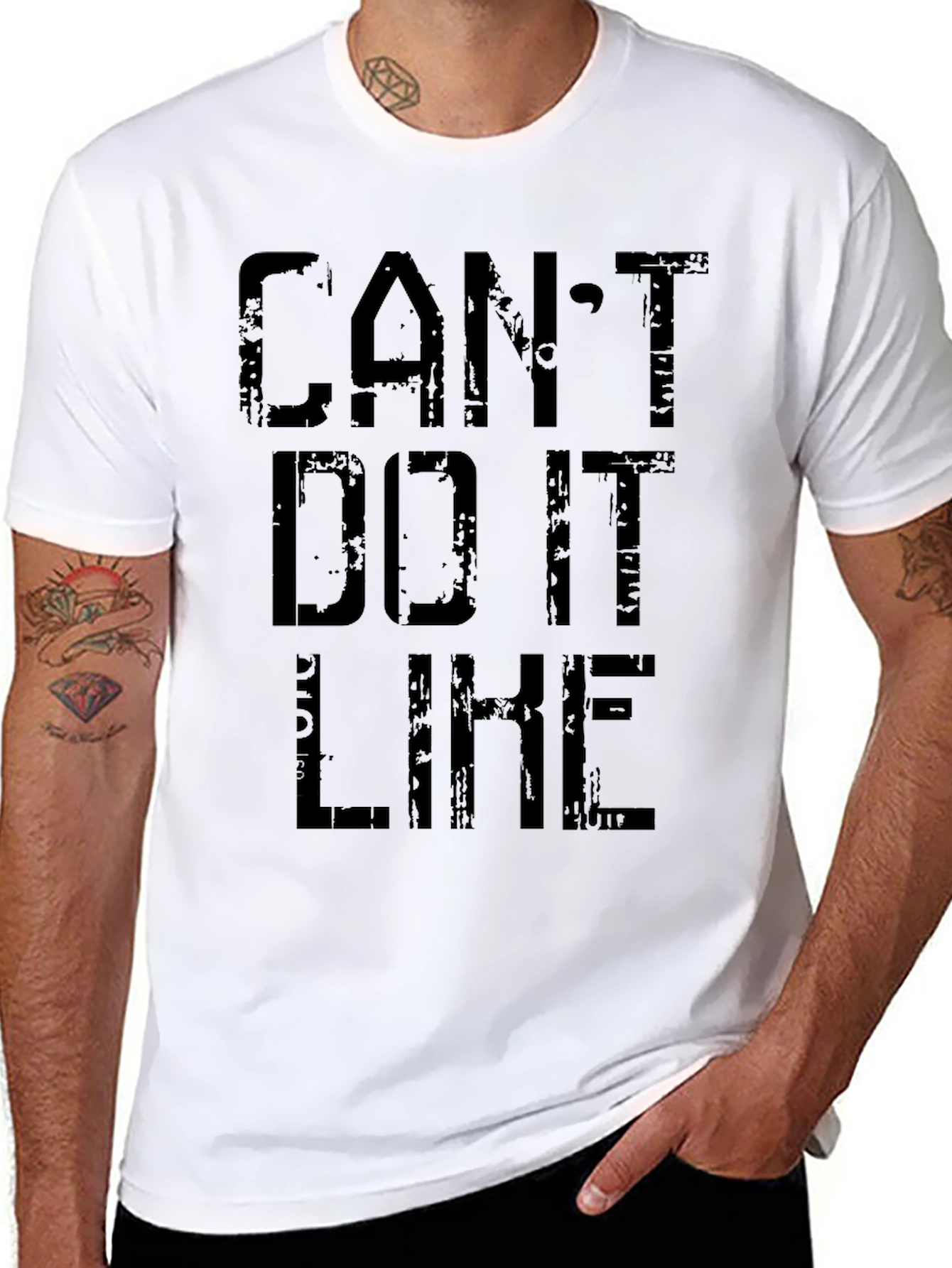 Cant Do It Like That Black Graphic Tee