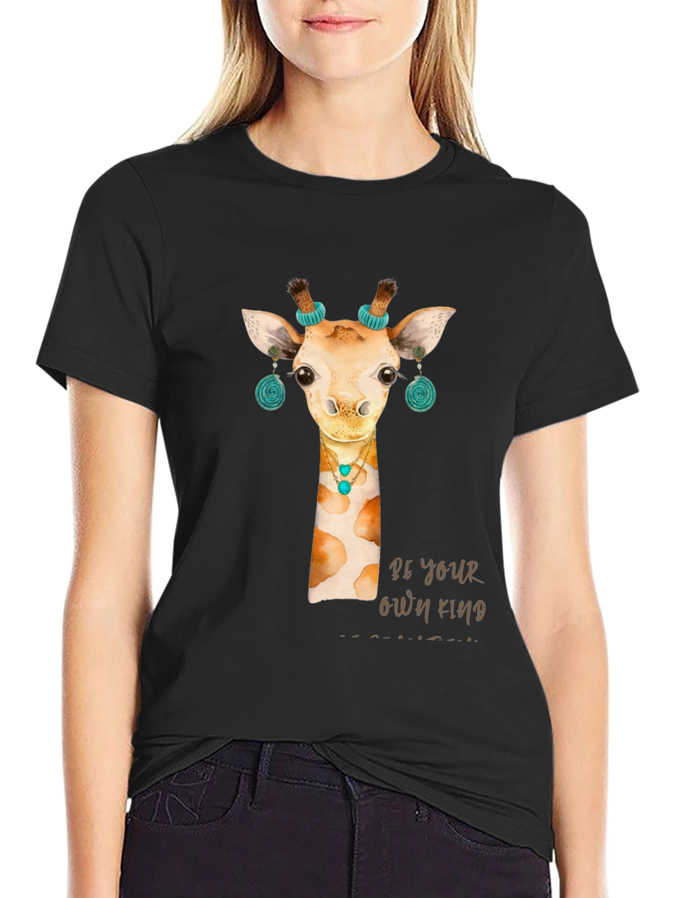 Giraffe T-Shirt: Be Your Own Kind