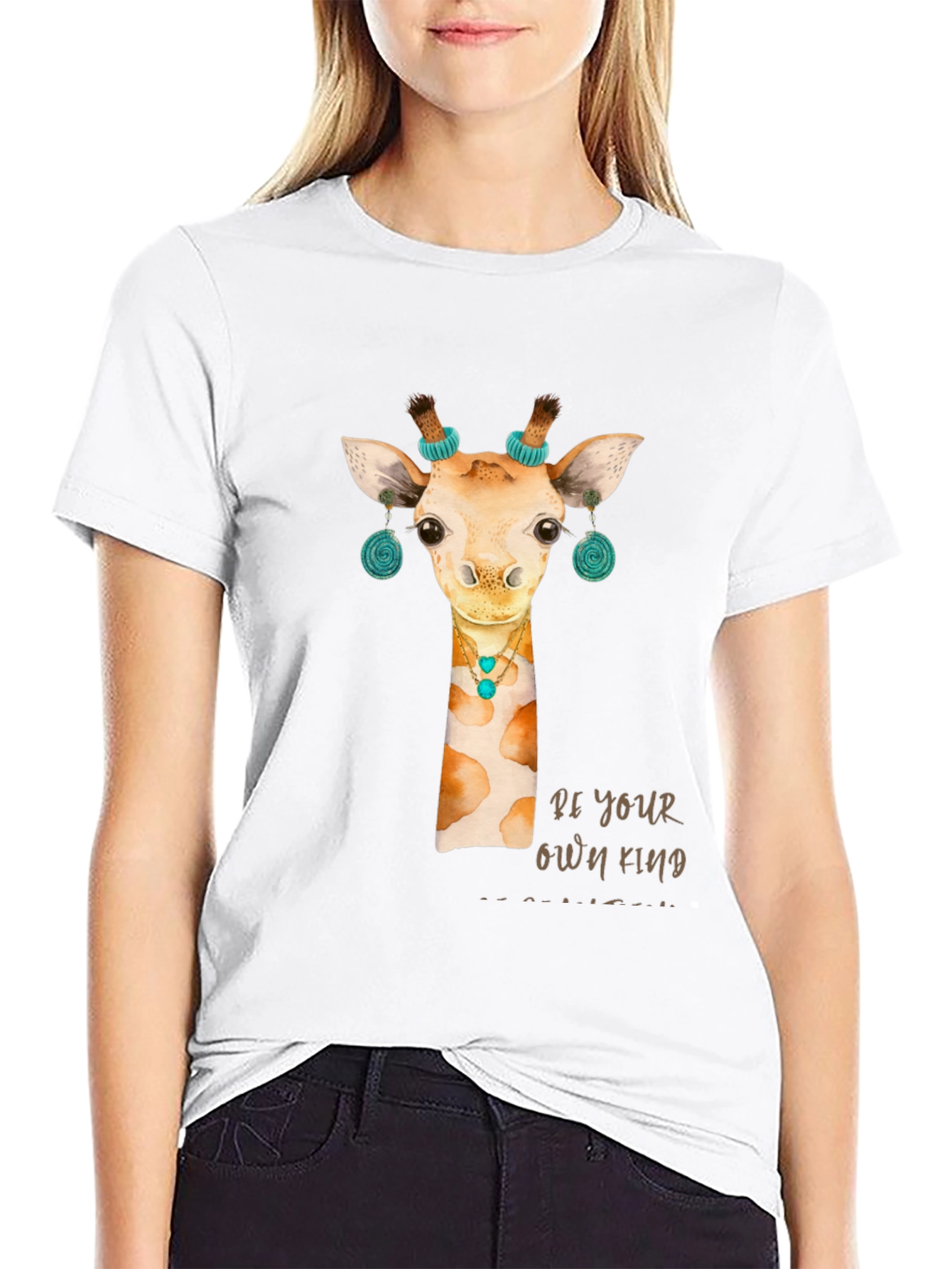 Giraffe T-Shirt: Be Your Own Kind