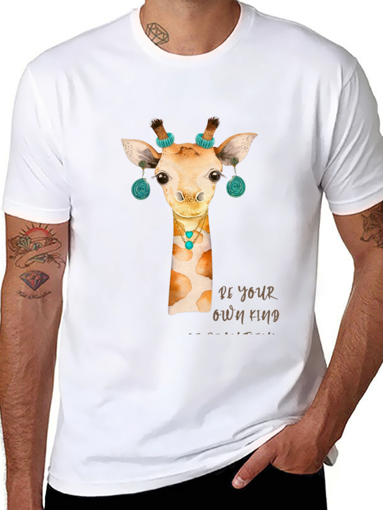 Giraffe T-Shirt: Be Your Own Kind