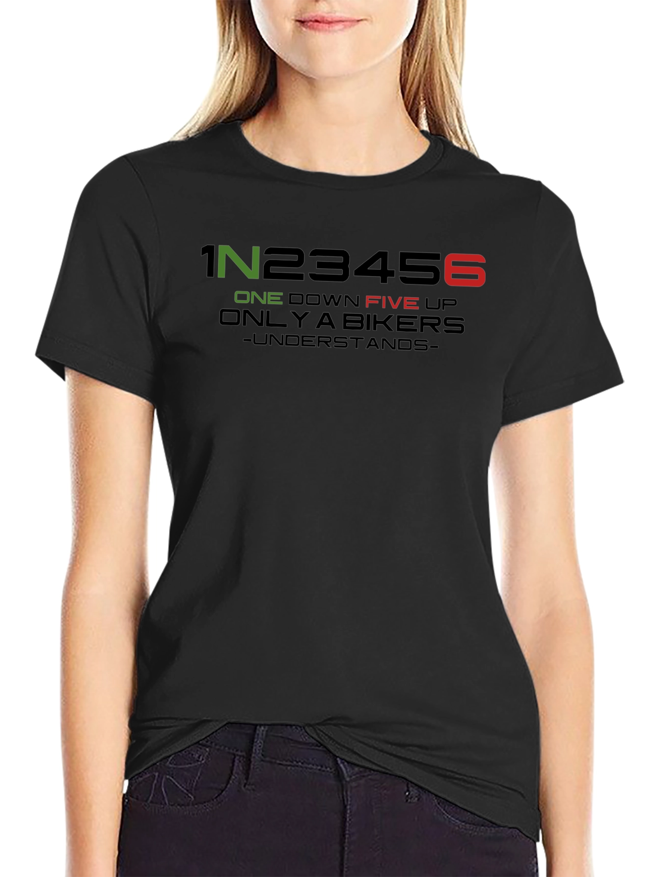 Biker Gear Shift T-Shirt - One Down Five Up