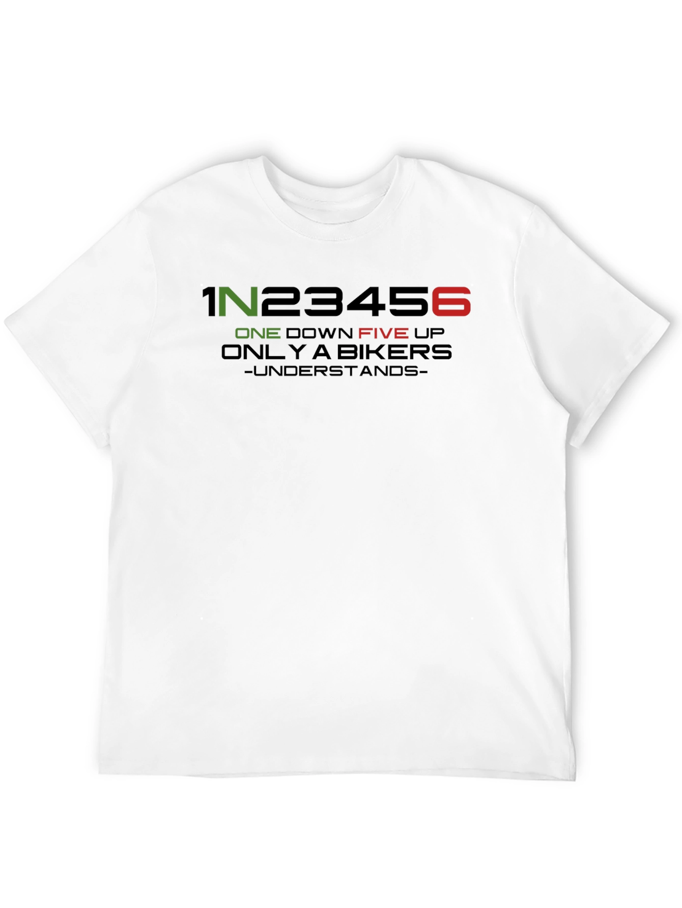 Biker Gear Shift T-Shirt - One Down Five Up