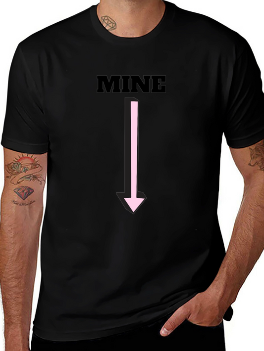Funny MINE Arrow Graphic Tee