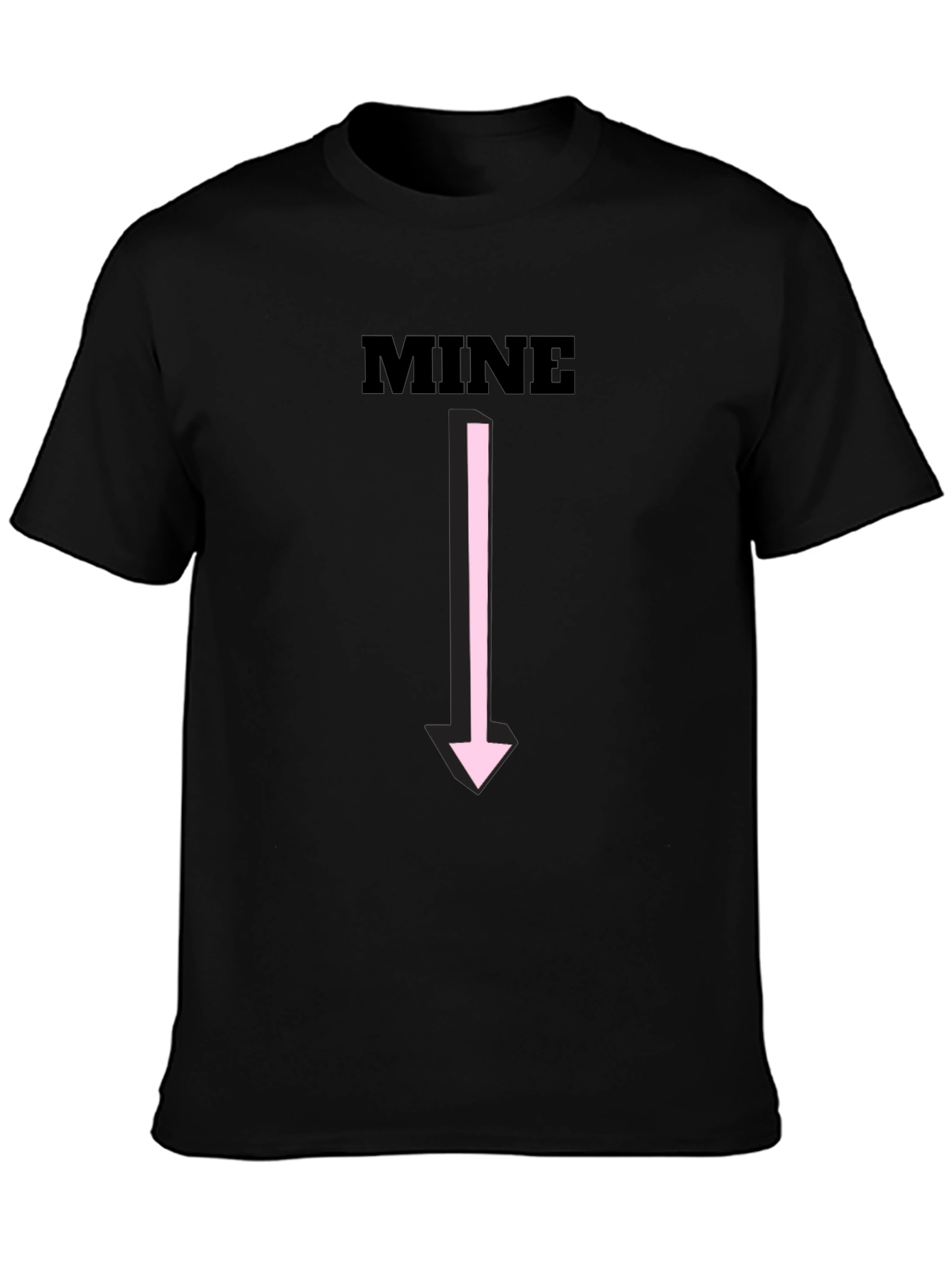 Funny MINE Arrow Graphic Tee